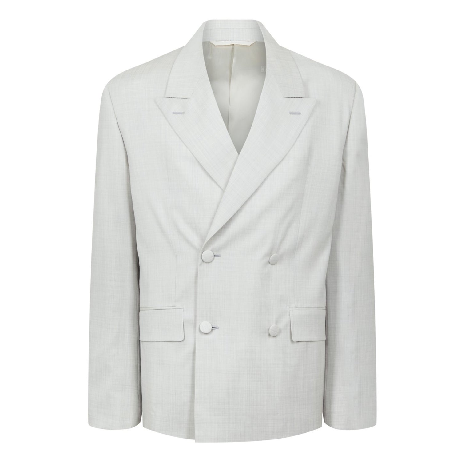 LUXURY HUB GIVENCHY DOUBLE BREASTED WOOL TWILL BLAZER