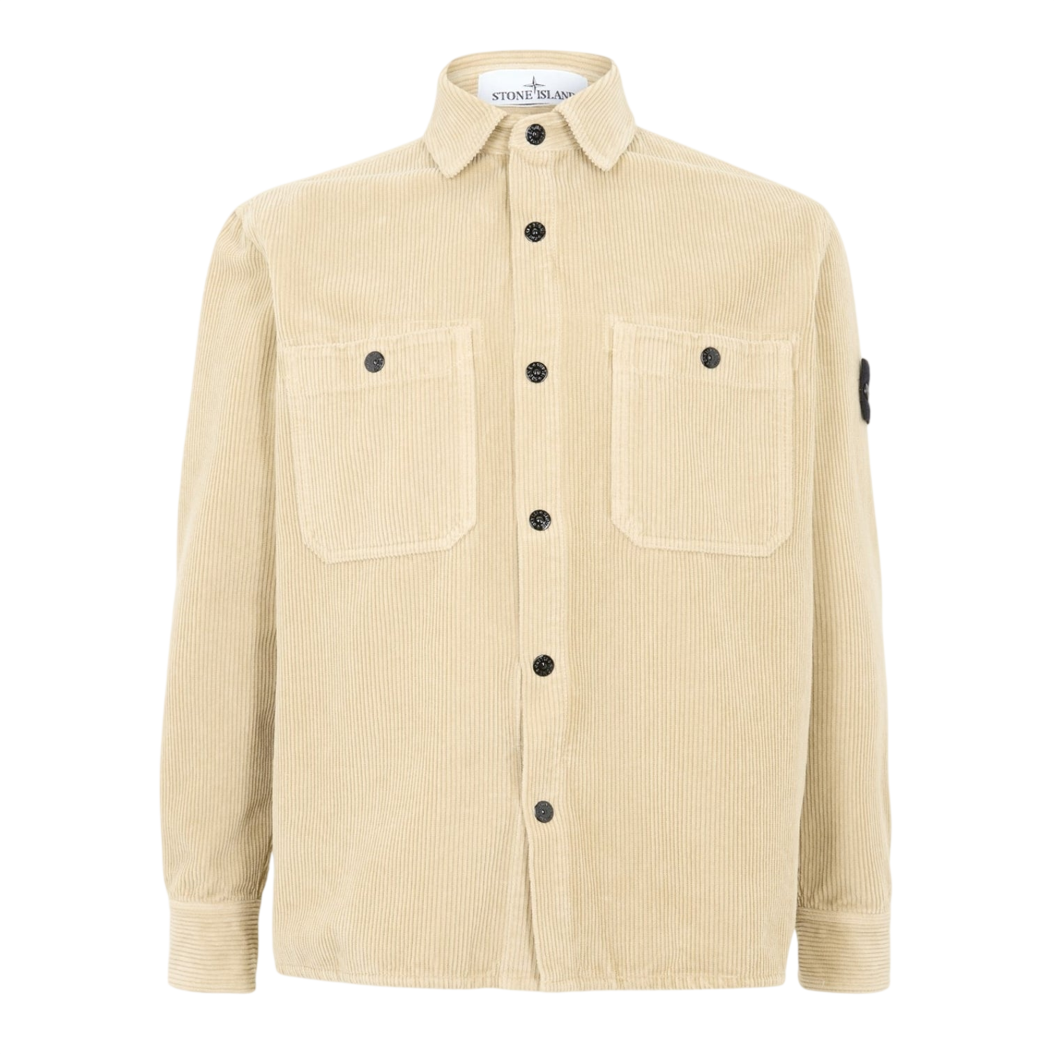LUXURY HUB STONE ISLAND MEN'S TEXTURED STRUCTURED OVERSHIRT