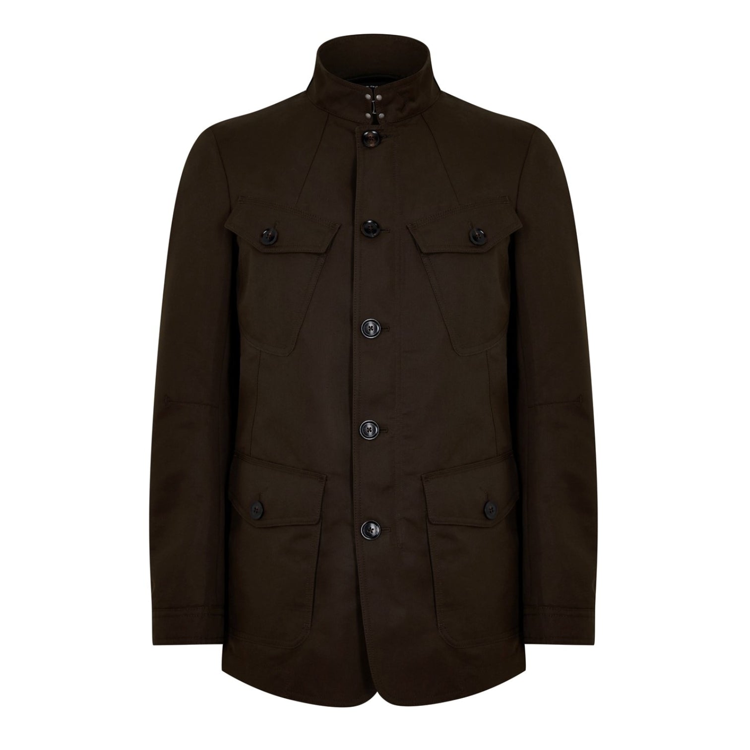 LUXURY HUB TOM FORD TECHNICAL CANVAS TAILORED MILITARY JACKET