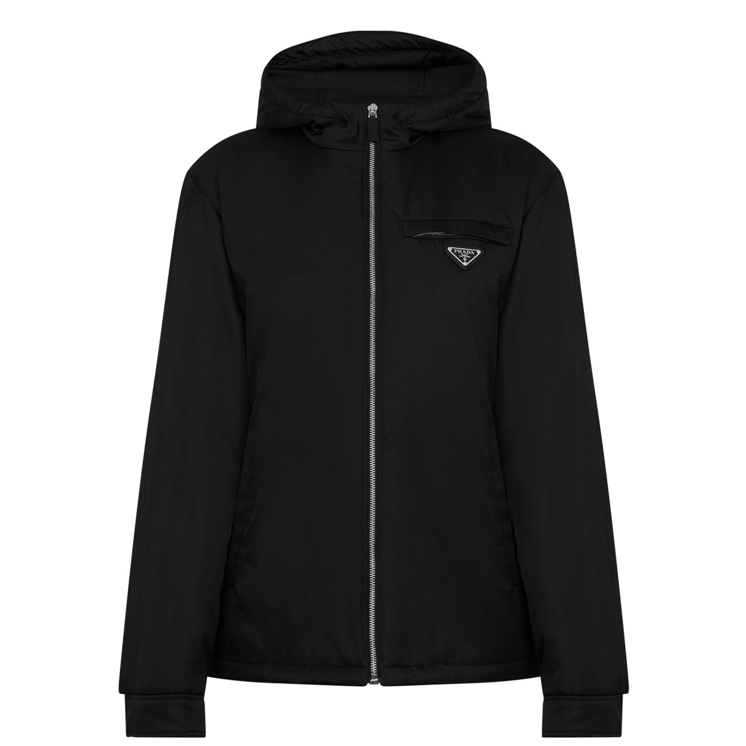 LUXURY HUB PRADA TRIANGLE ZIP HOODIE