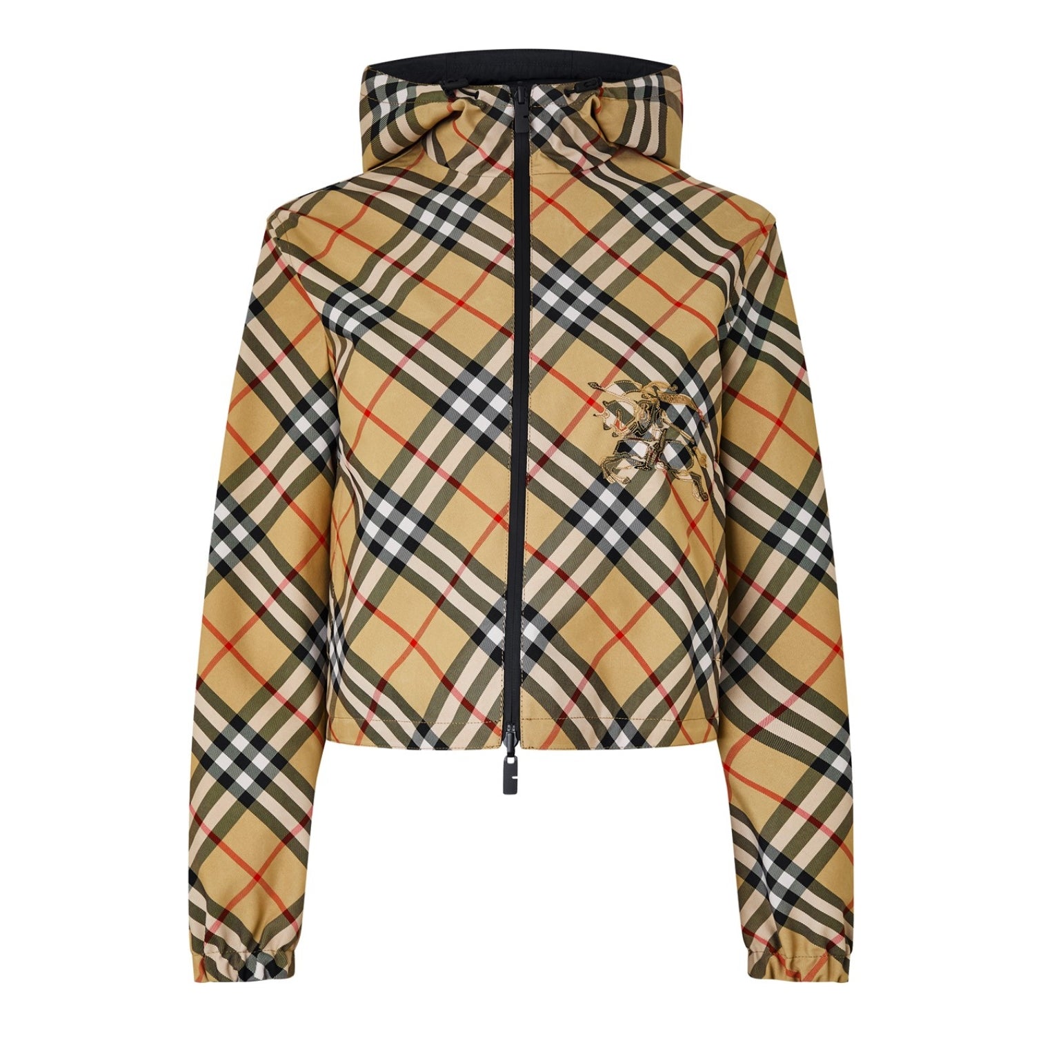 LUXURY HUB BURBERRY BURB CHECK WINDBREAKER