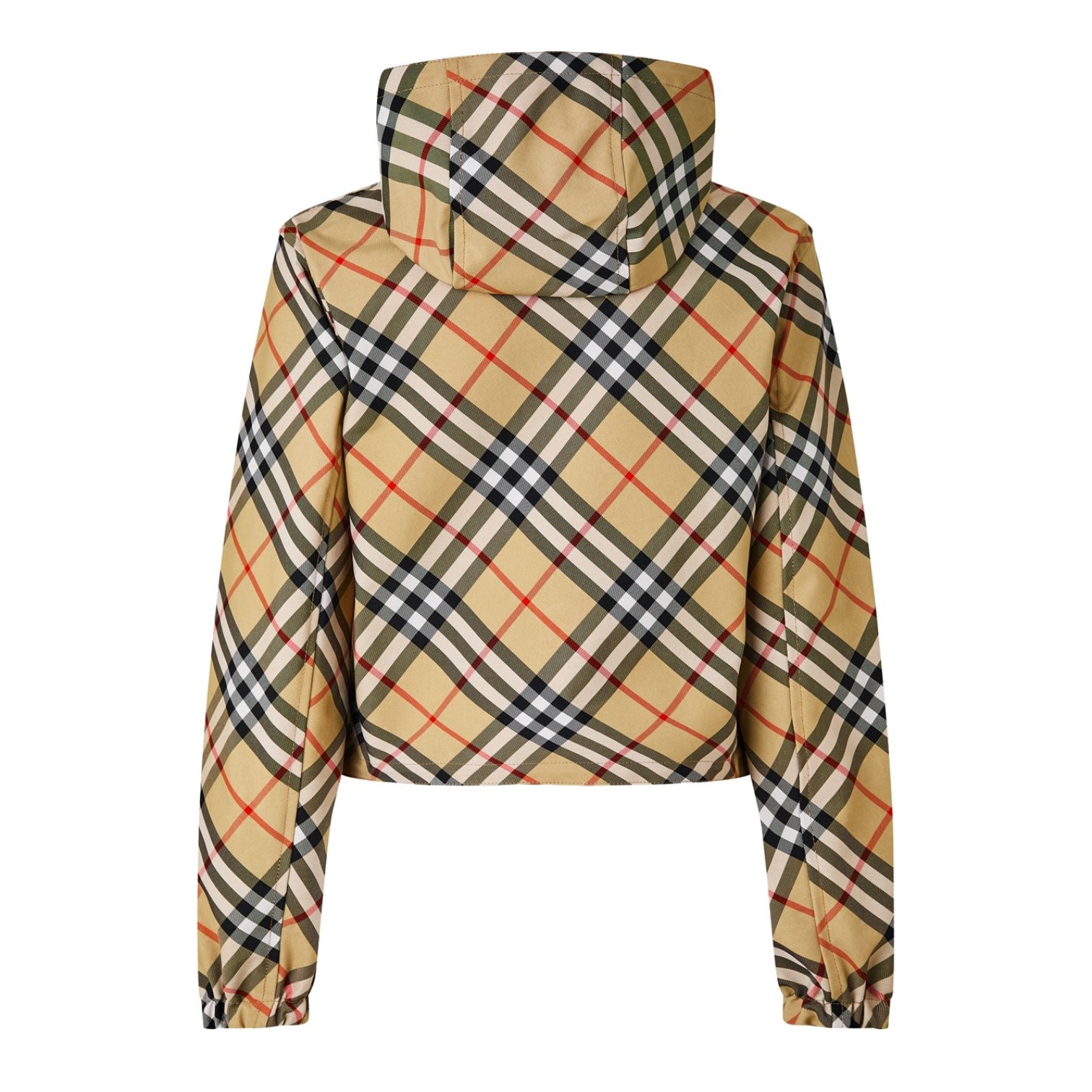 LUXURY HUB BURBERRY BURB CHECK WINDBREAKER