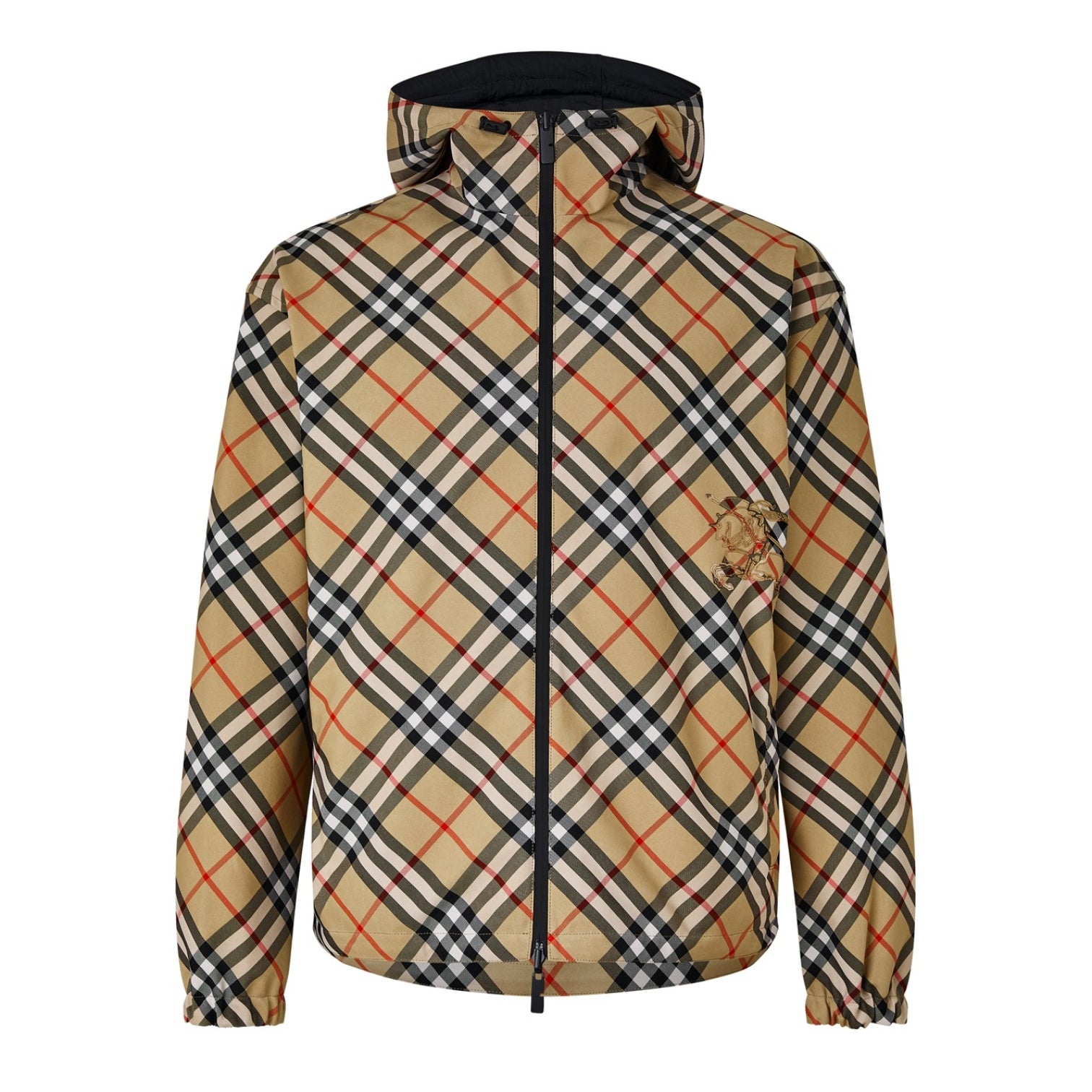 LUXURY HUB BURBERRY BURB CHECK WINDBREAKER