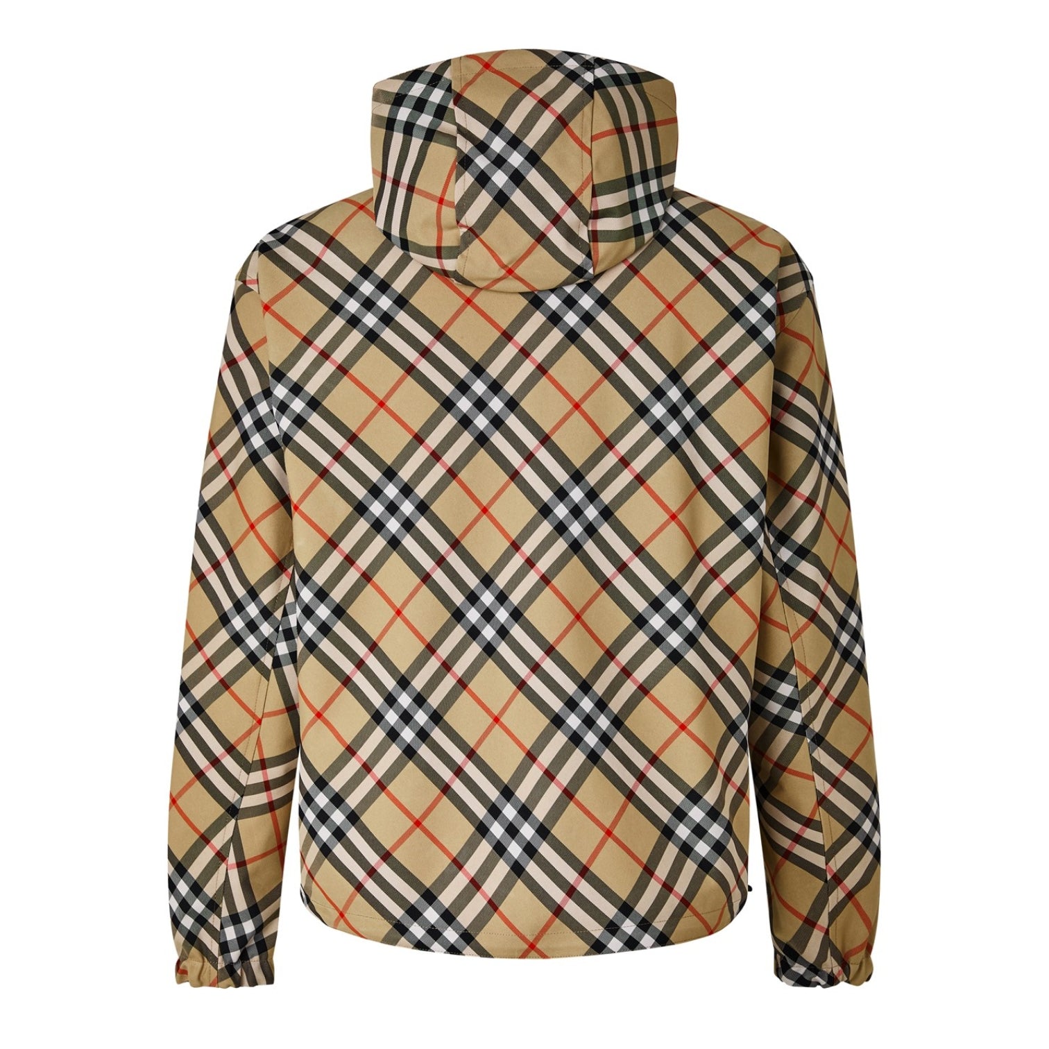 LUXURY HUB BURBERRY BURB CHECK WINDBREAKER