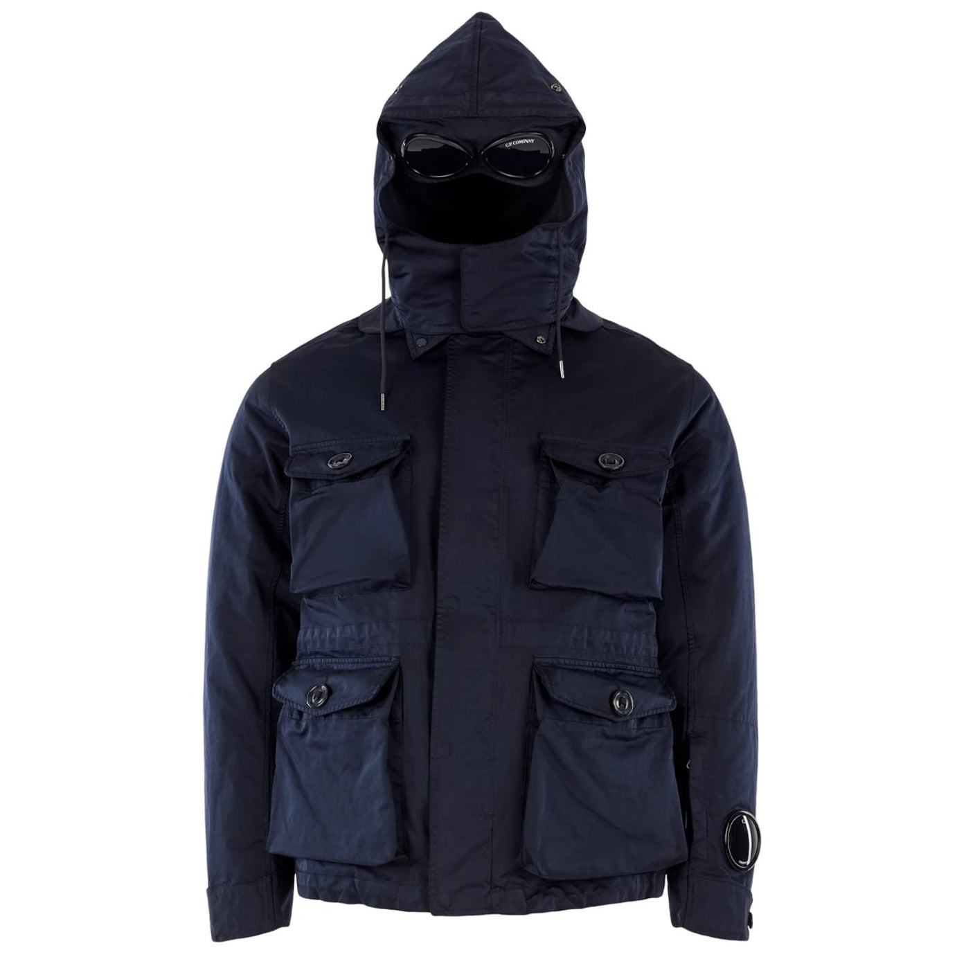 LUXURY HUB CP COMPANY MEN'S MILLE MICRO HOODED LONG SLEEVE ZIP PARKA