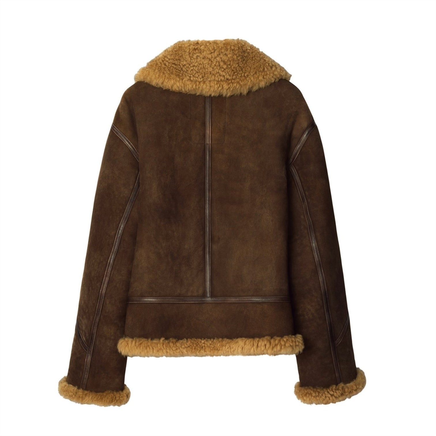 LUXURY HUB BURBERRY SHEARLING AVIATOR JACKET