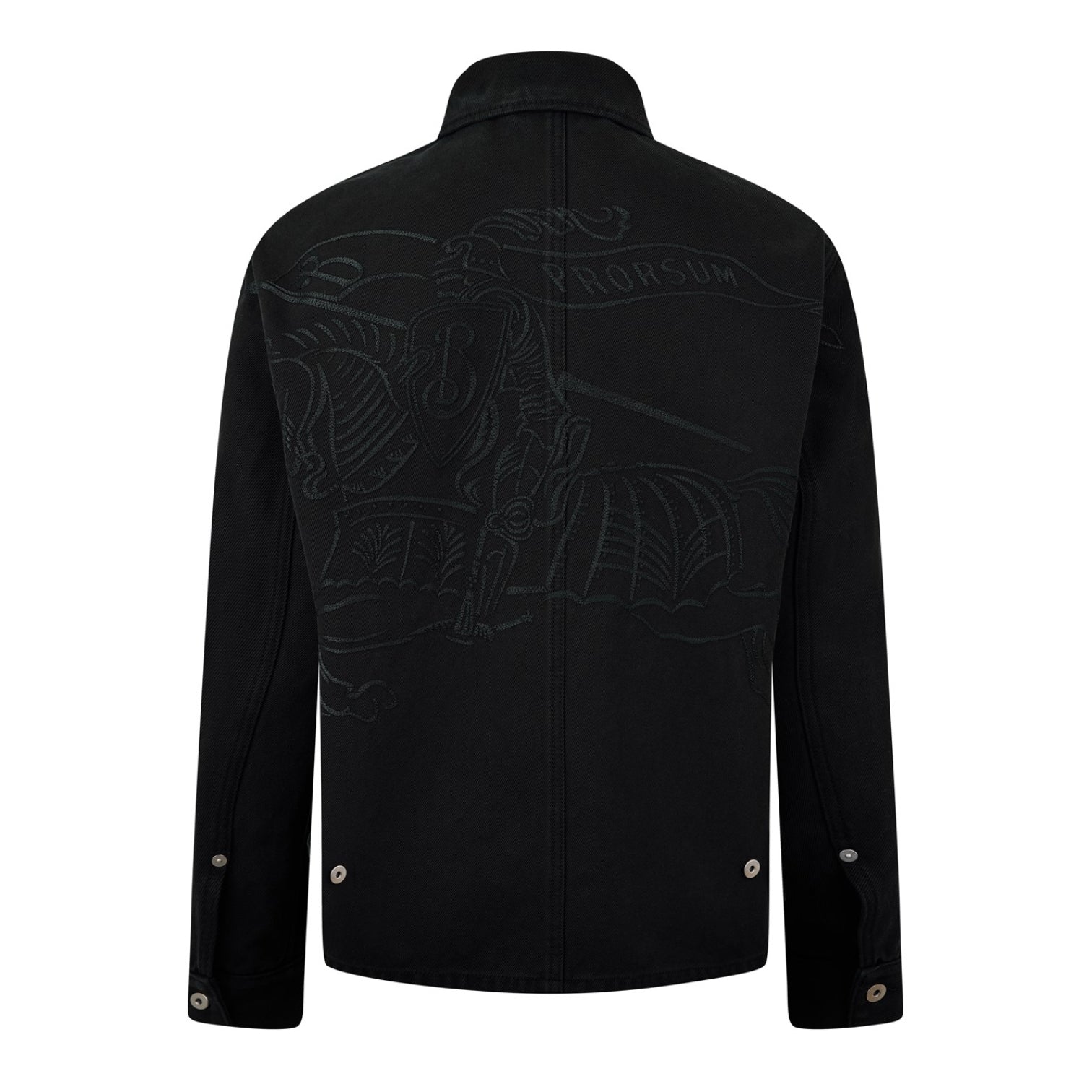 LUXURY HUB BURBERRY EQUESTRIAN KNIGHT OVERSHIRT