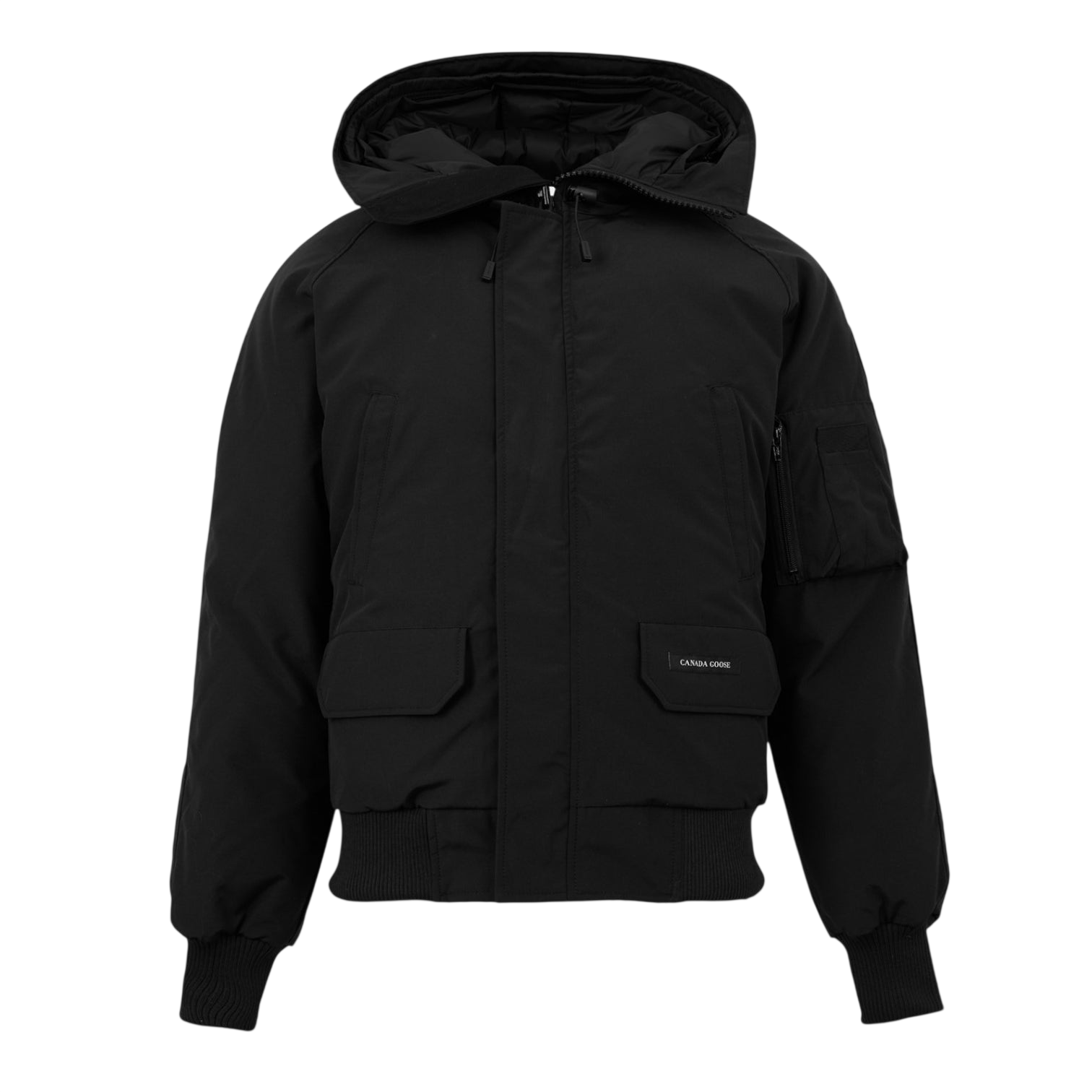 LUXURY HUB CANADA GOOSE MEN'S CHILLIWACK  WATER RESISTANT DUCK DOWN LONG SLEEVE BOMBER JACKET