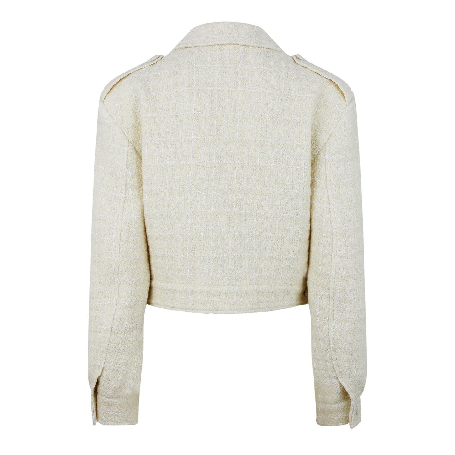 LUXURY HUB GIVENCHY GIV TWEED CROP JACKET