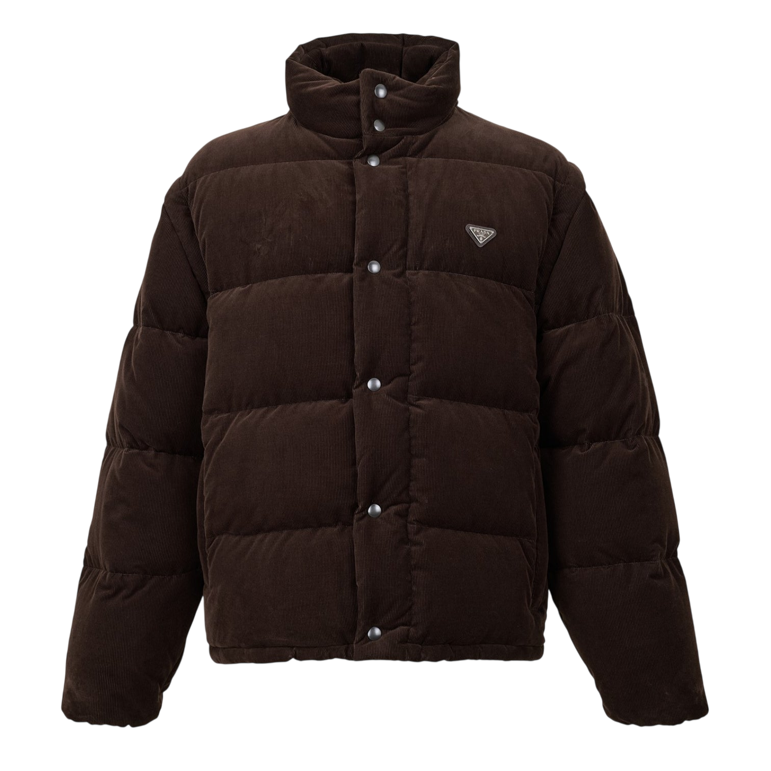 LUXURY HUB PRADA MEN'S TEXTURED SOFT-TOUCH SHORT PUFFER JACKET