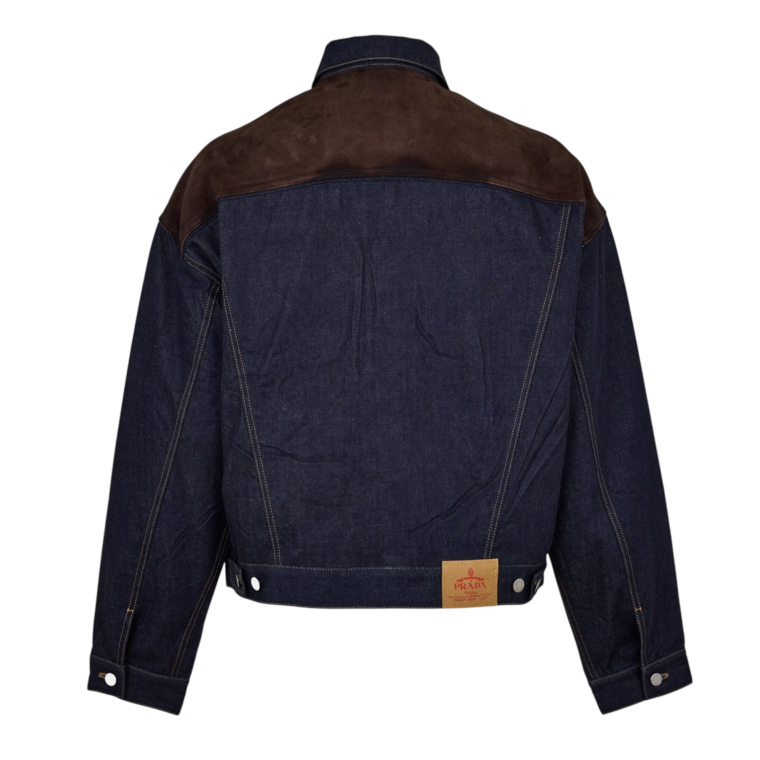LUXURY HUB PRADA MEN'S HIGH-QUALITY DENIM JACKET