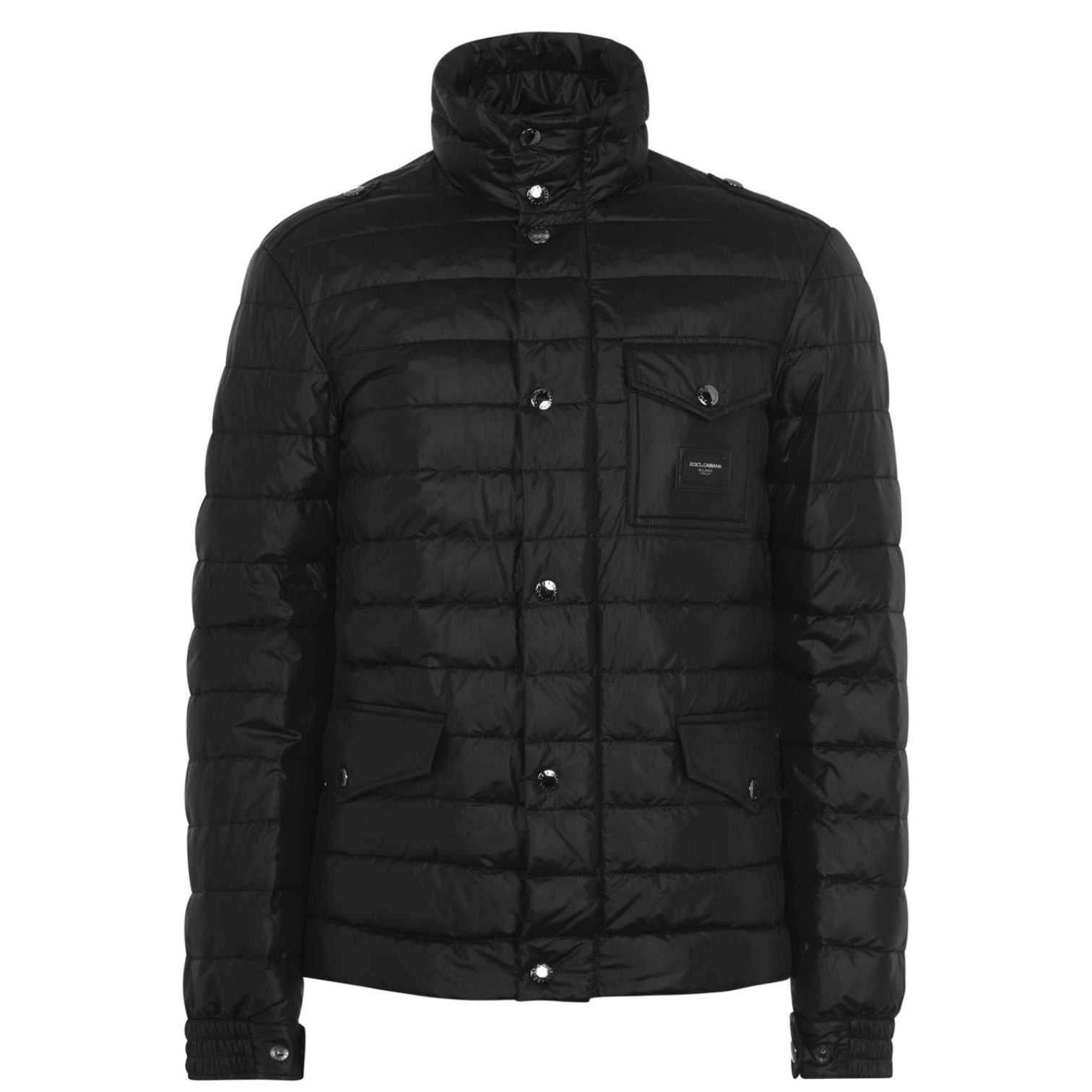 LUXURY HUB DOLCE AND GABBANA PLAQUE PADDED JACKET