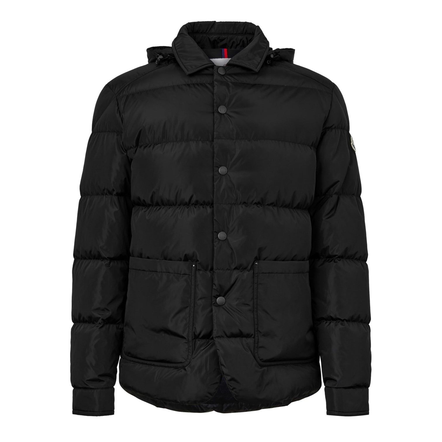 LUXURY HUB MONCLER MEN'S CIAREIDO DOWN LONG SLEEVE DETACHABLE HOOD OVERSHIRT