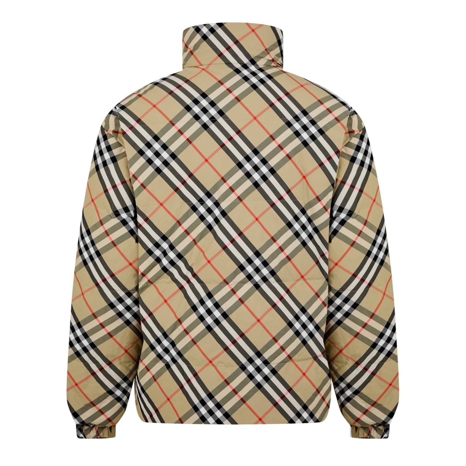 LUXURY HUB BURBERRY MEN'S VINTAGE CHECK QUILTED SHORT PUFFER JACKET