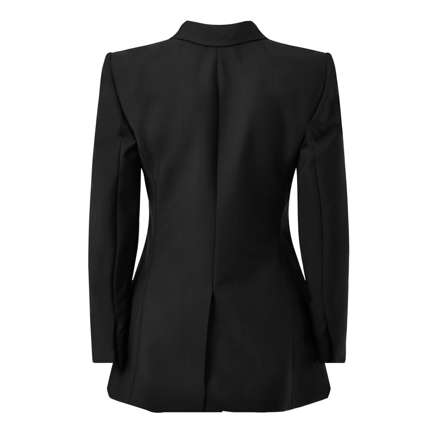 LUXURY HUB GIVENCHY FRINGE SLITS SINGLE BREASTED BLAZER JACKET