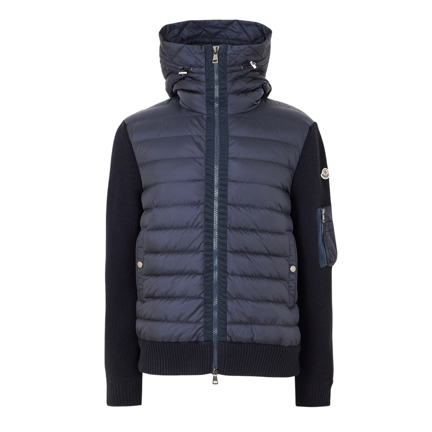 LUXURY HUB MONCLER MEN'S INSULATED WATER-RESISTANT HYBRID JACKET