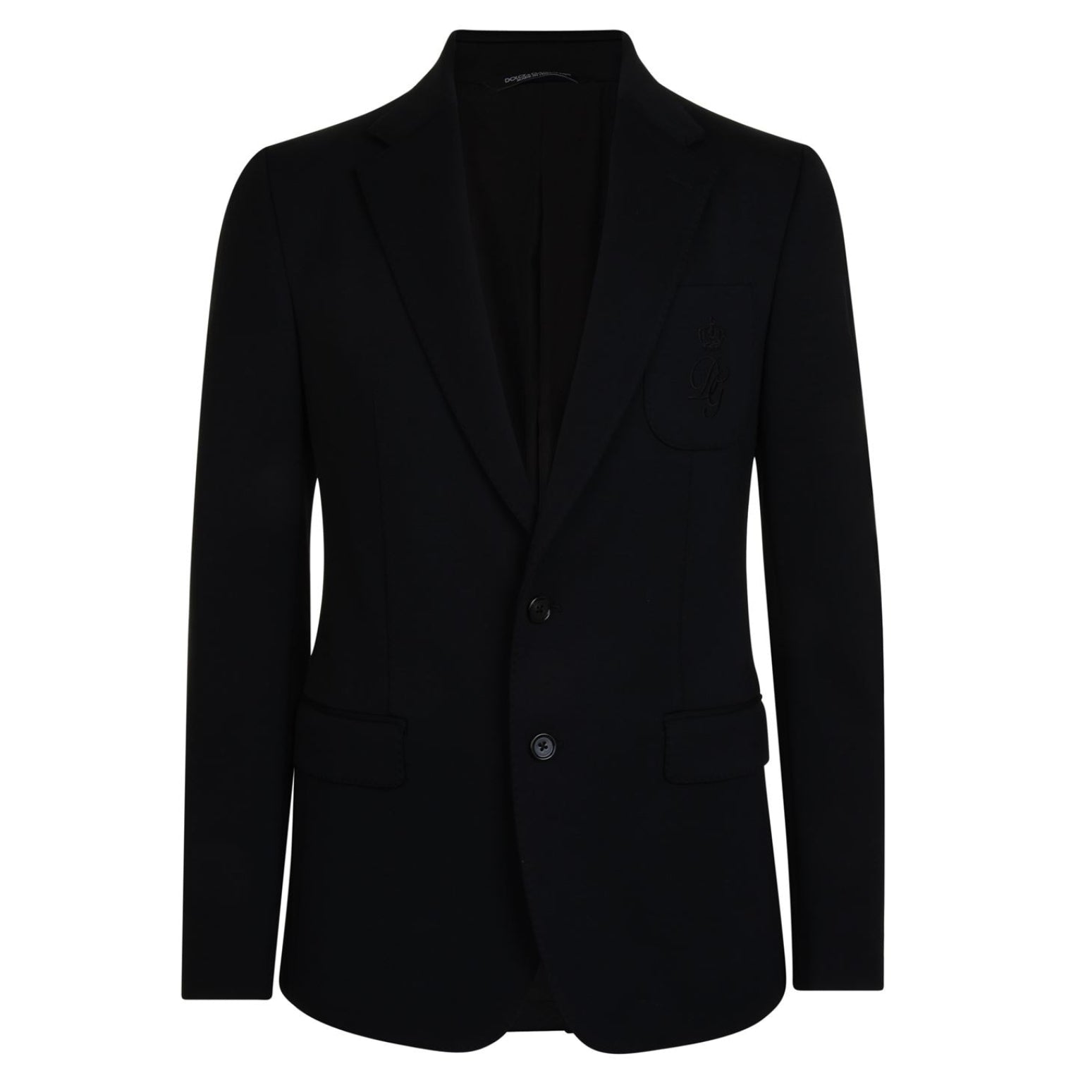 LUXURY HUB DOLCE AND GABBANA CREST LOGO BLAZER