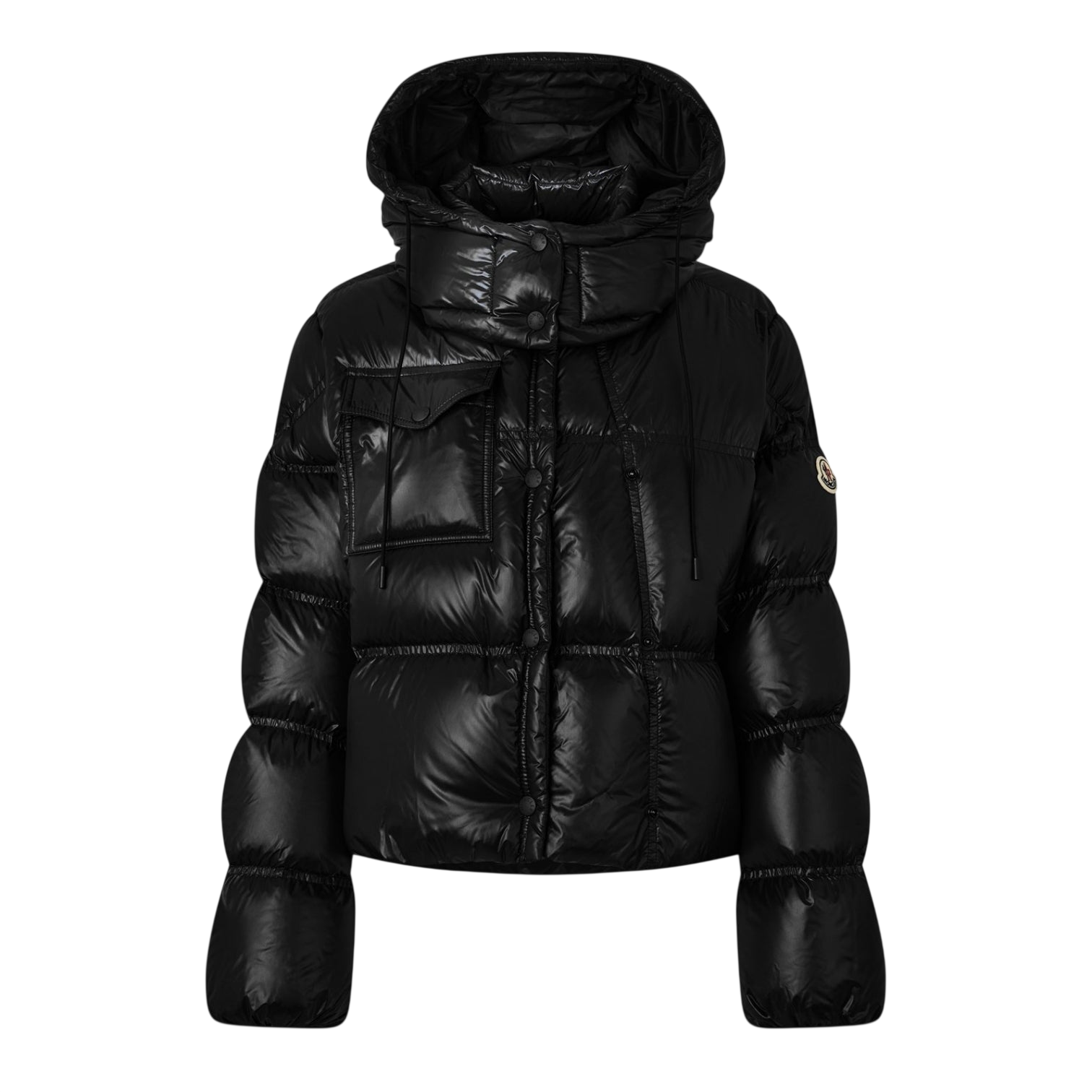 LUXURY HUB MONCLER WOMEN'S EREA SQUARE QUILTED DOWN WATER REPELLENT SHORT PUFFER JACKET