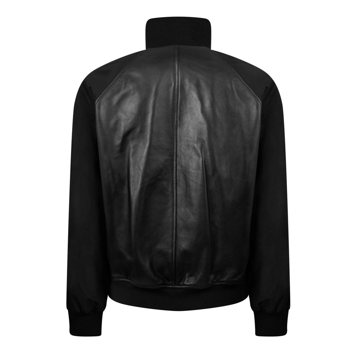 LUXURY HUB DSQUARED2 LEATHER BOMBER JACKET