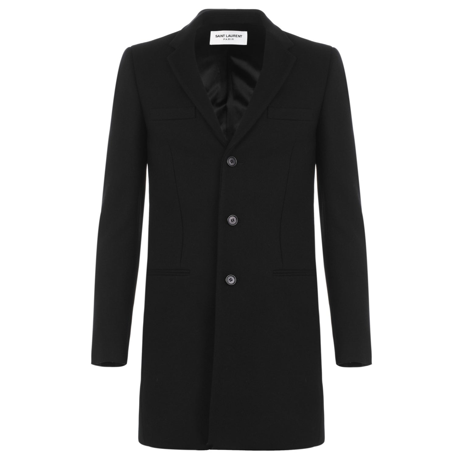 LUXURY HUB SAINT LAURENT CHESTERFIELD WOOL COAT