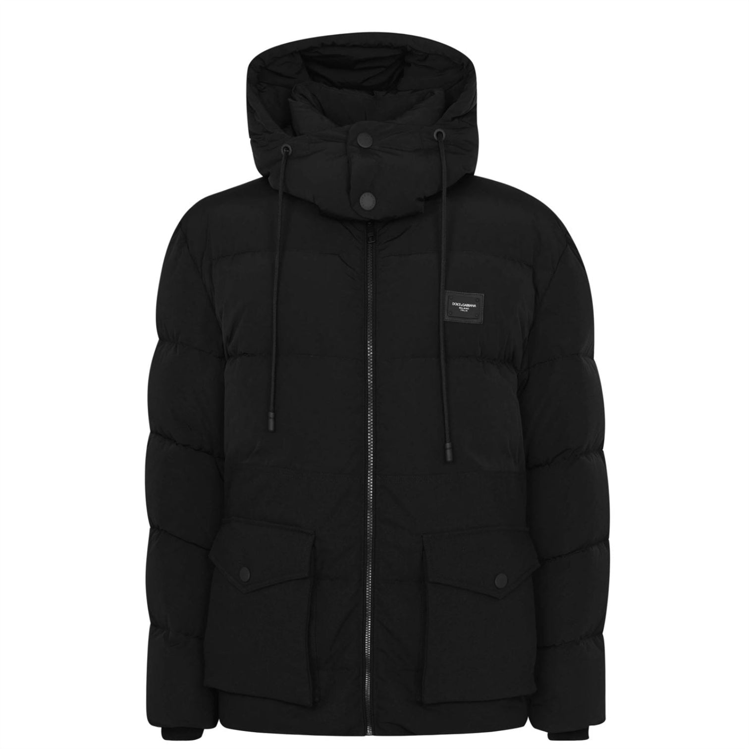 LUXURY HUB DOLCE AND GABBANA DOLCE AND GABBANA PLATE PUFFER JACKET