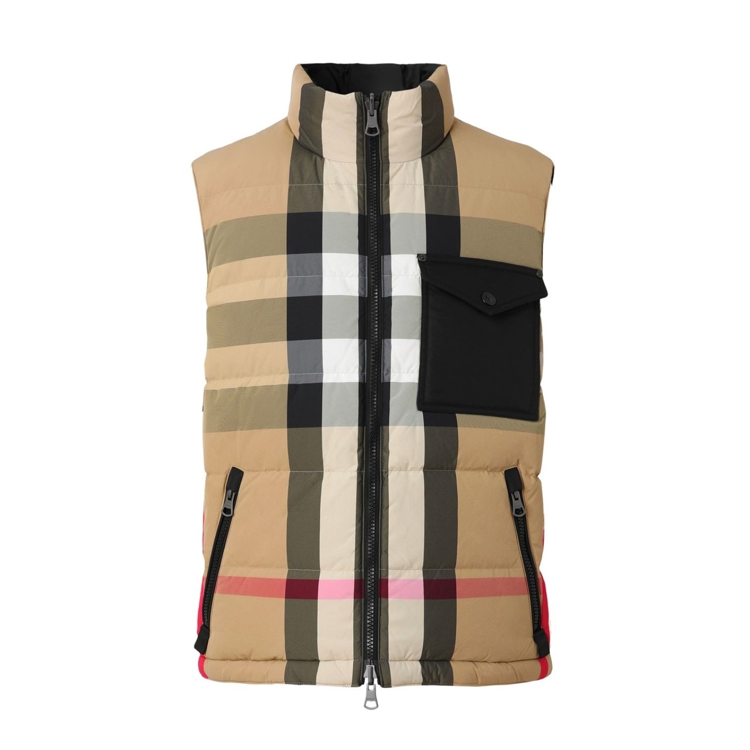 LUXURY HUB BURBERRY REVERSIBLE RECYCLED NYLON PUFFER GILET