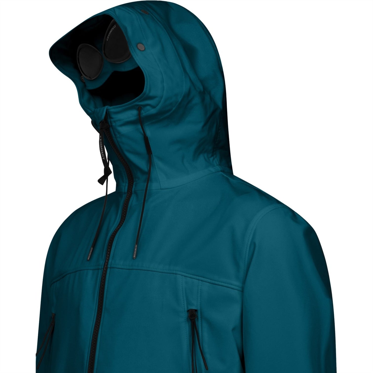 LUXURY HUB CP COMPANY GOGGLE SOFTSHELL JACKET