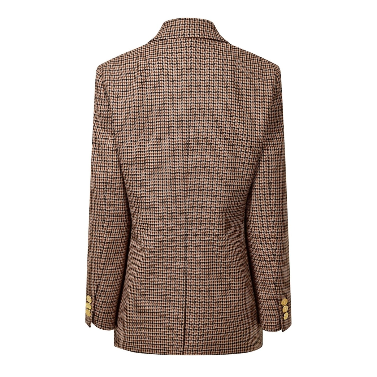 LUXURY HUB PRADA SINGLE-BREASTED HOUNDSTOOTH JACKET