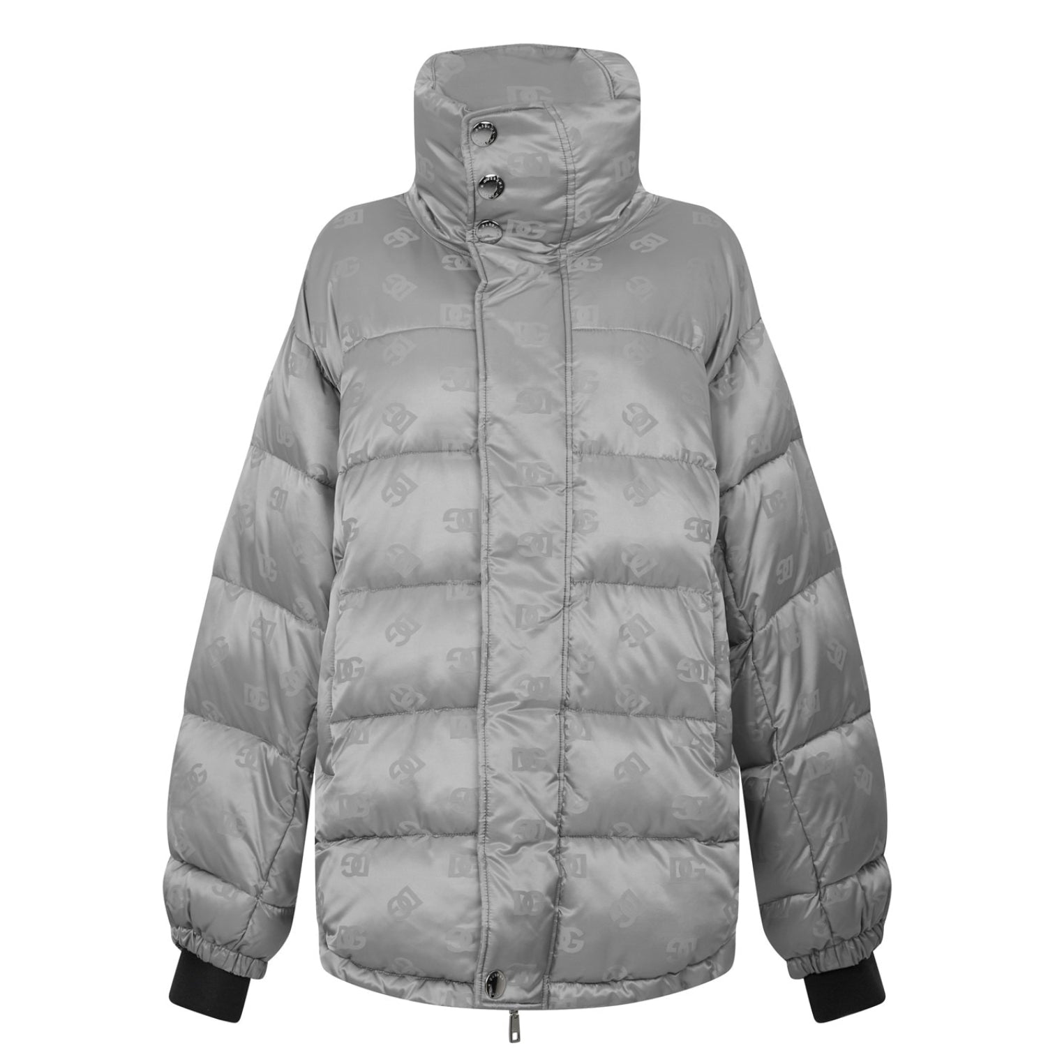 LUXURY HUB DOLCE AND GABBANA LOGO PUFFER JACKET