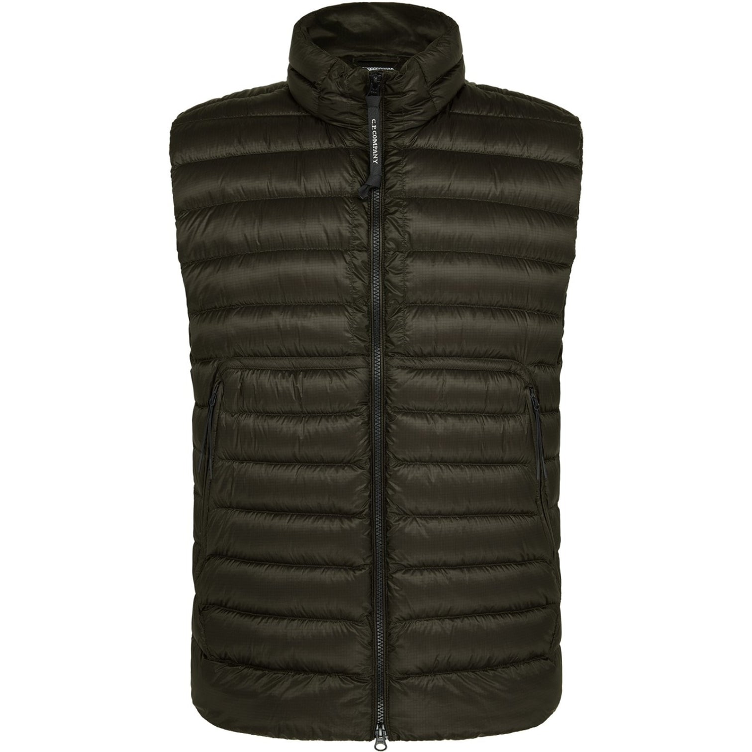 LUXURY HUB CP COMPANY MEN'S D.D. SHELL LENS DOWN SLEEVELESS GILET