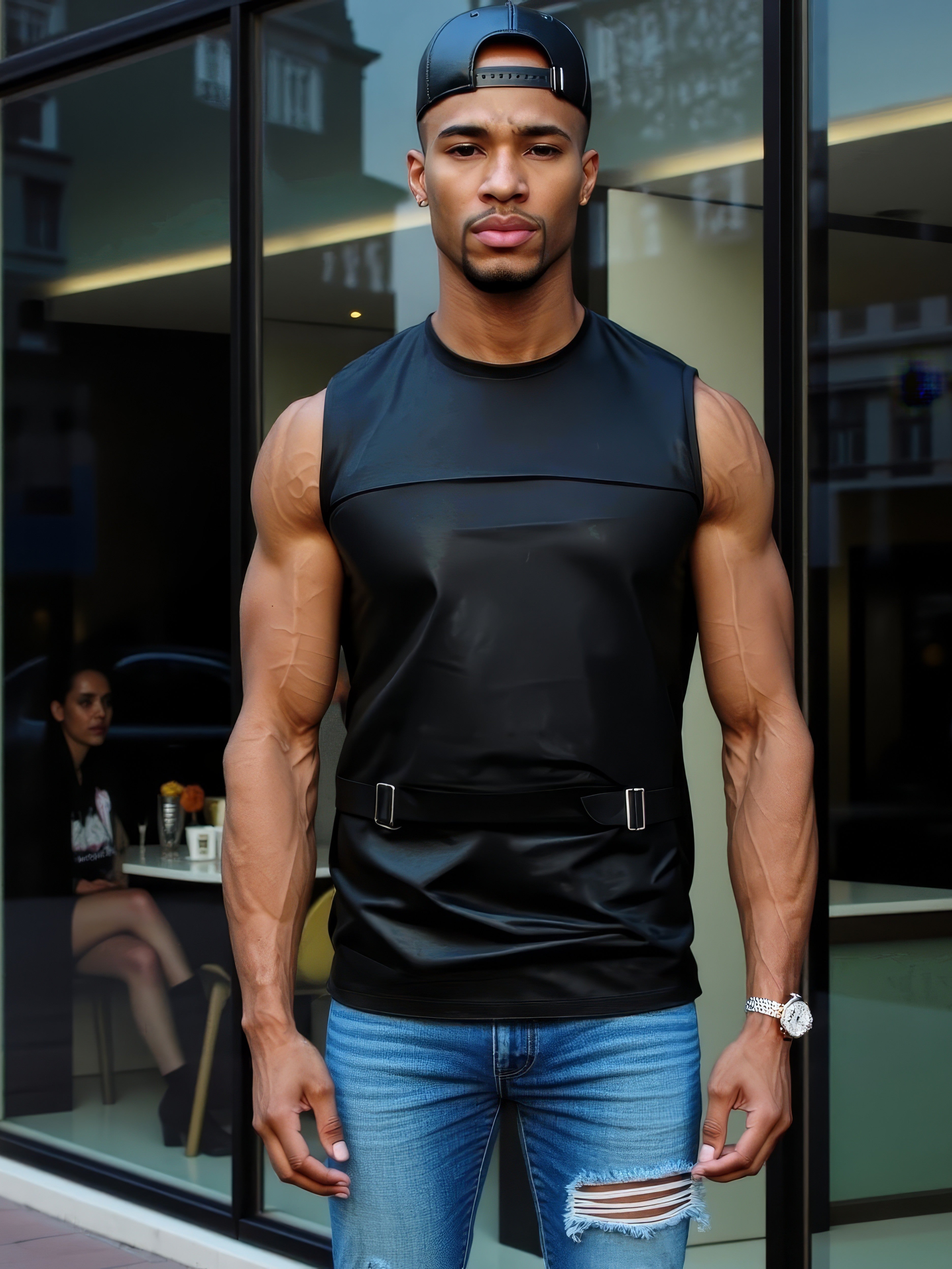 LUXURY HUB PRADA SLEEVELESS VITELLO JACKET