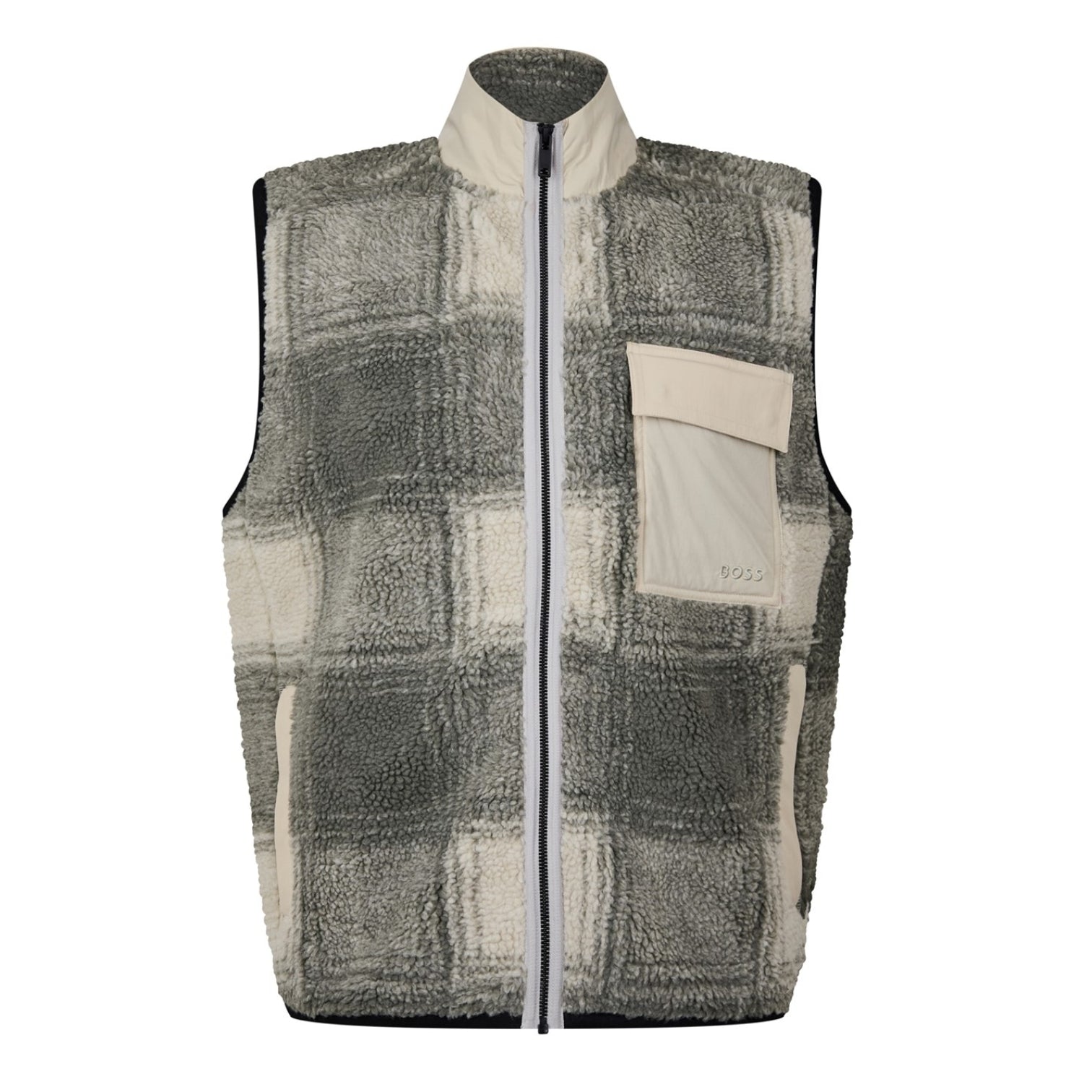 LUXURY HUB BOSS ZE CHECK BODY WARMER