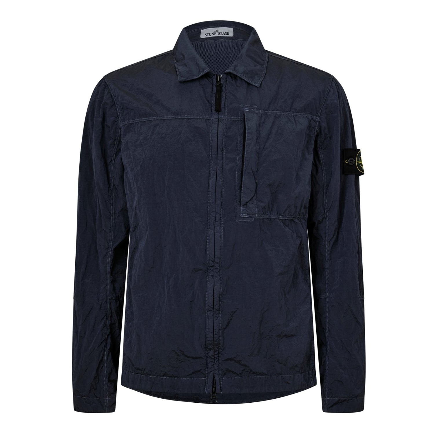 LUXURY HUB STONE ISLAND GARMENT DYED CRINKLE REPS OVERSHIRT