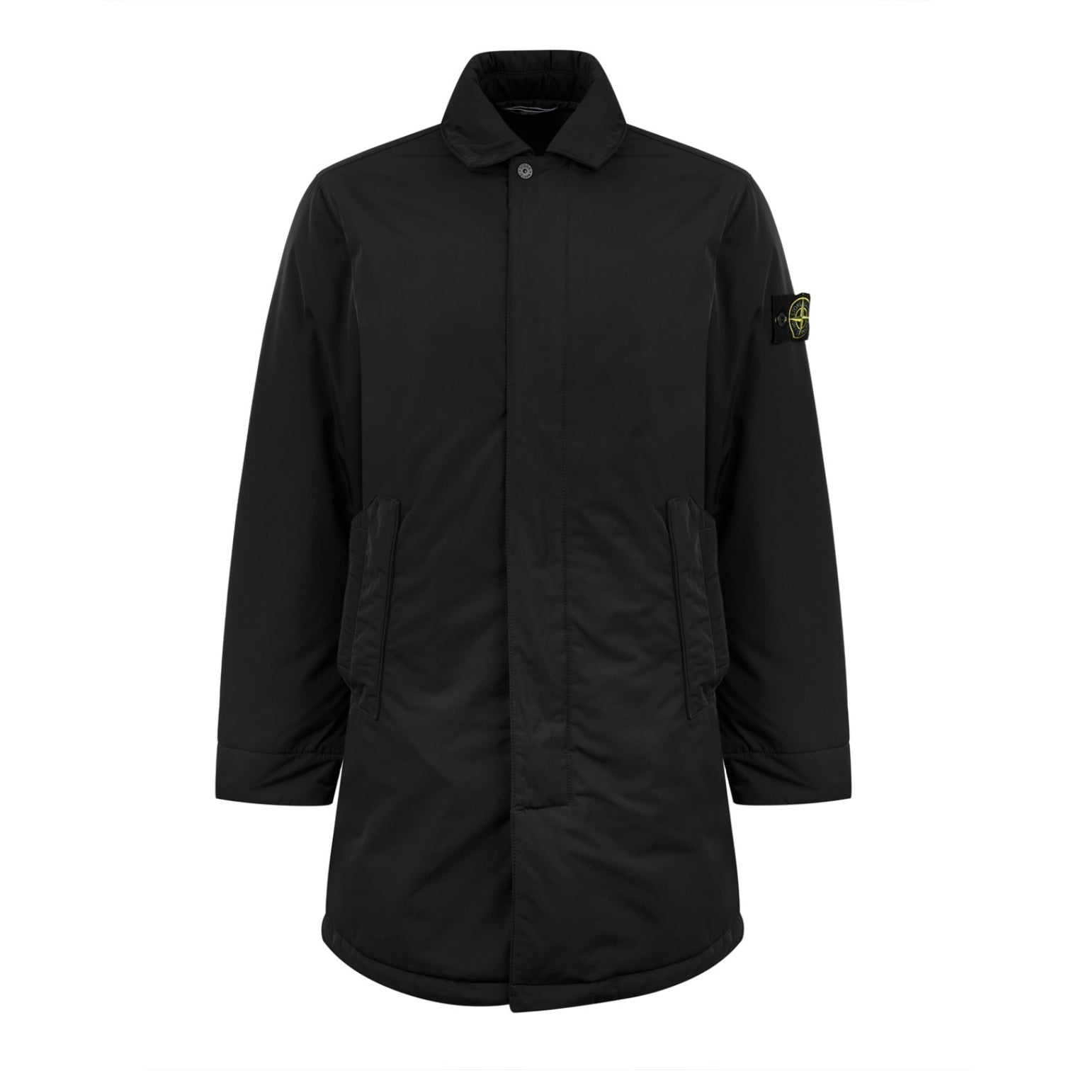 LUXURY HUB STONE ISLAND 44346 HYPER DENSE NYLON TWILL MID LENGTH COAT