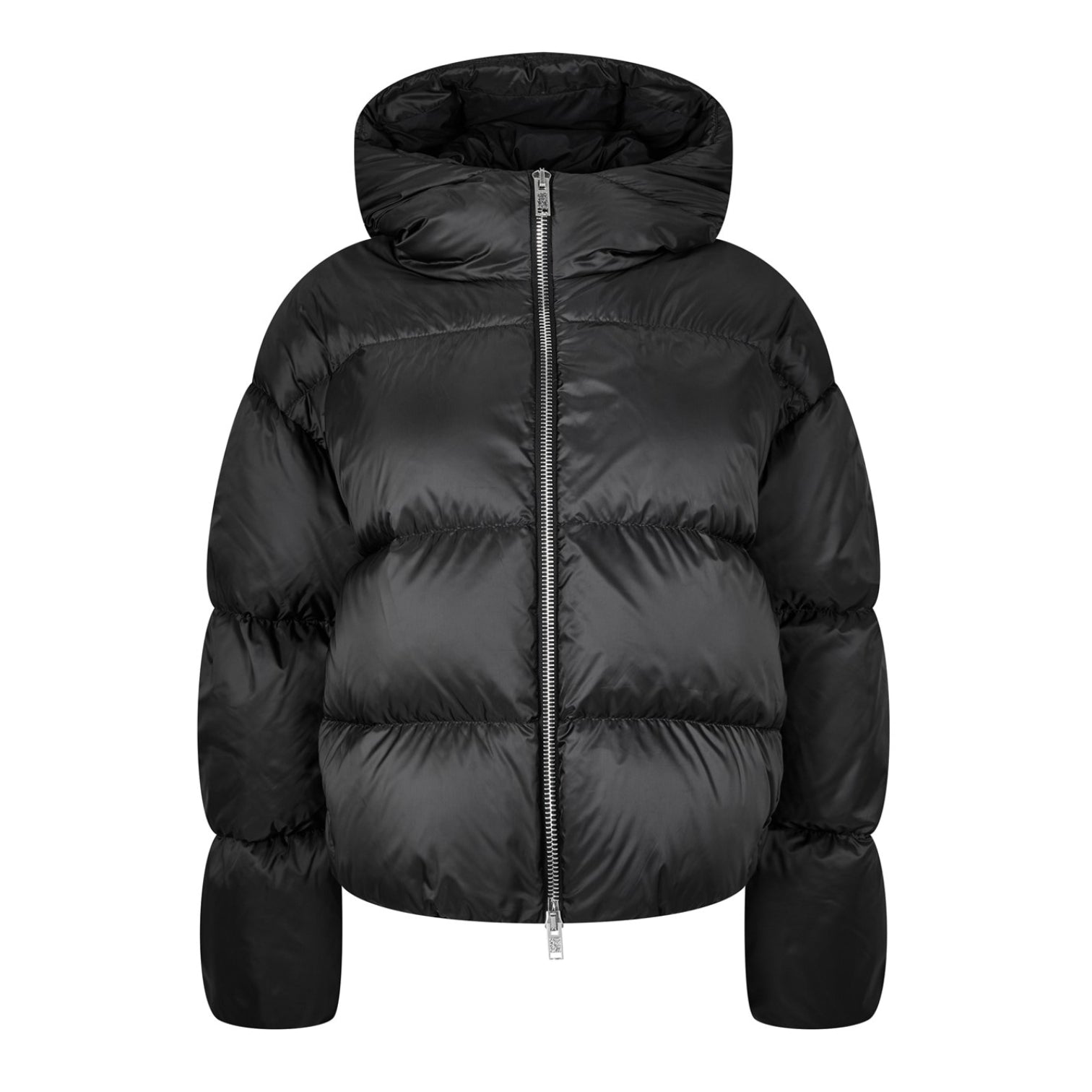 LUXURY HUB MONCLER WOMEN'S SKAARA HOODED DOWN SHORT PUFFER JACKET