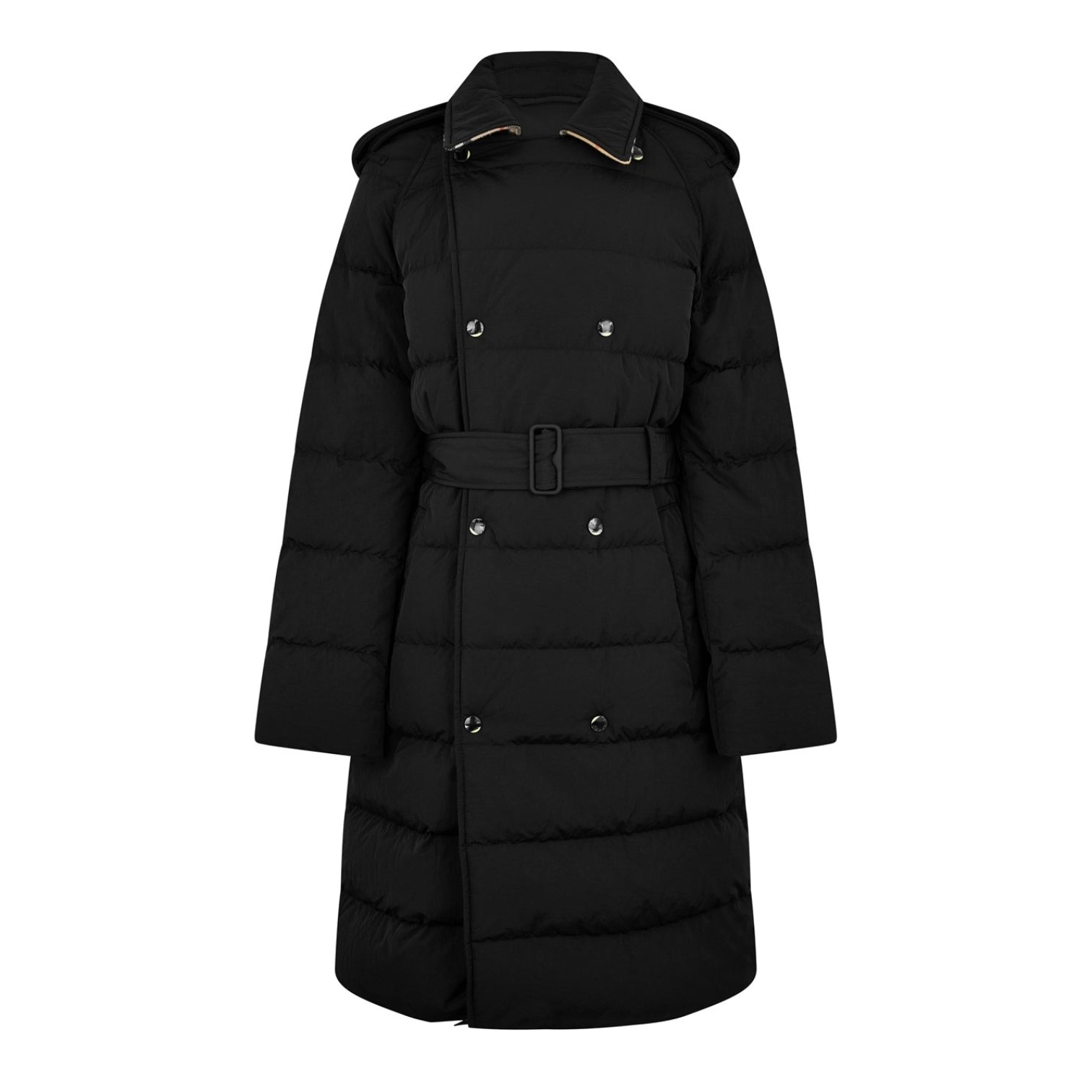 LUXURY HUB BURBERRY MID-LENGTH NYLON PUFFER COAT