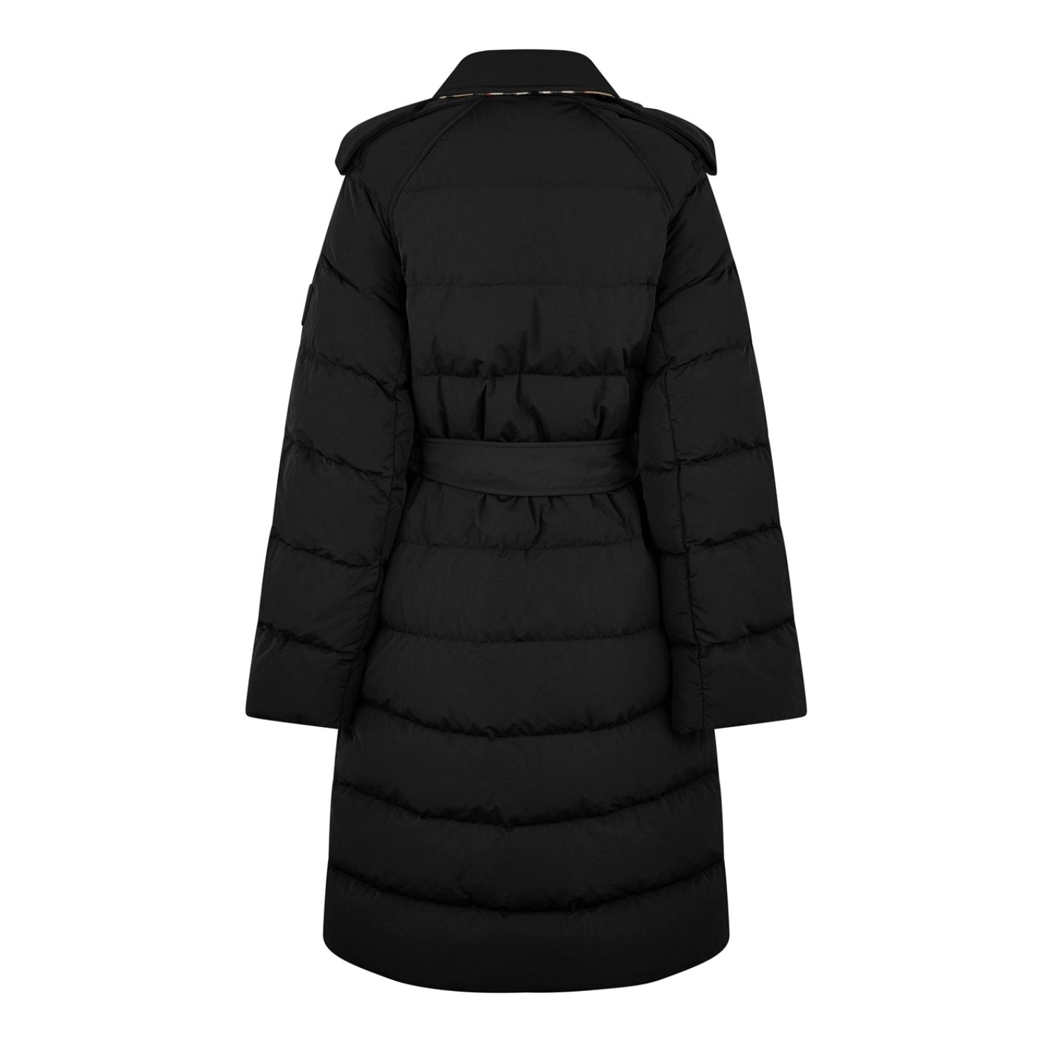 LUXURY HUB BURBERRY MID-LENGTH NYLON PUFFER COAT