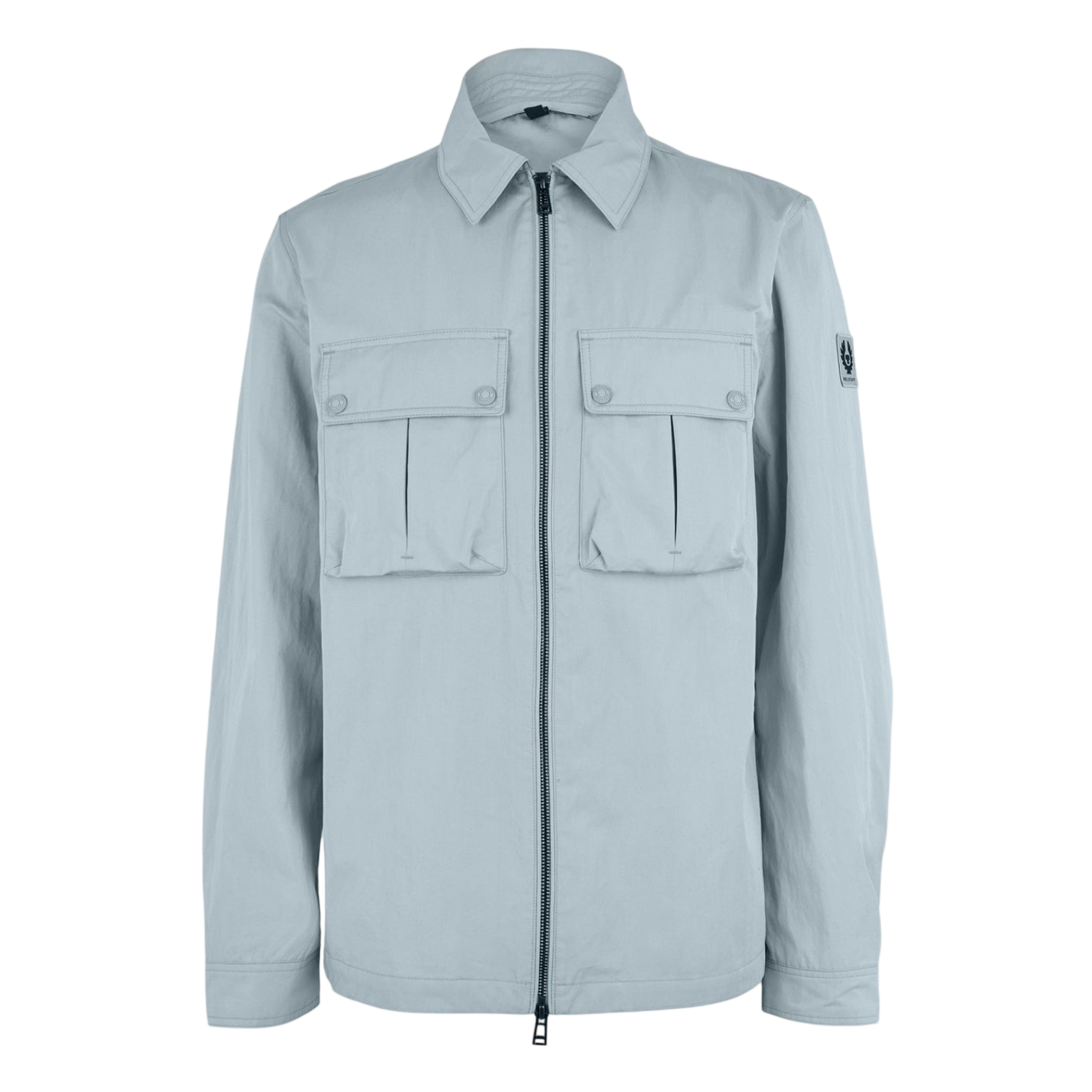 LUXURY HUB BELSTAFF MEN'S STRIDE ZIP COLLAR LONG SLEEVE OVERSHIRT