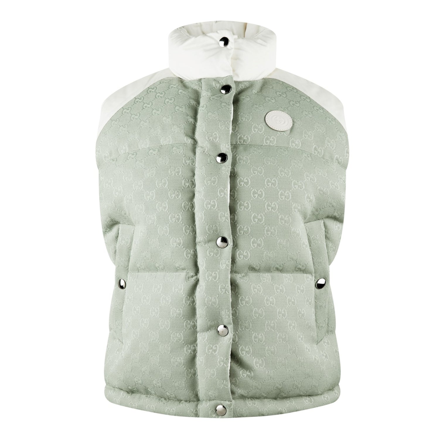 LUXURY HUB GUCCI GG COTTON CANVAS PADDED GILET