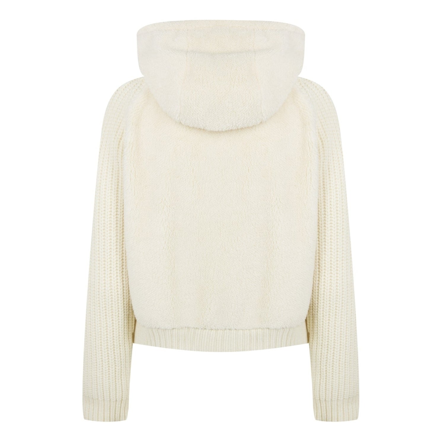 LUXURY HUB MONCLER WOMEN'S TEDDY INSULATED TEXTURED HYBRID JACKET