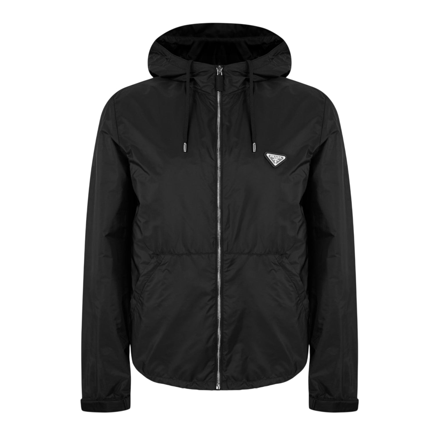 LUXURY HUB PRADA MEN'S HOODED LONG SLEEVE WINDBREAKER