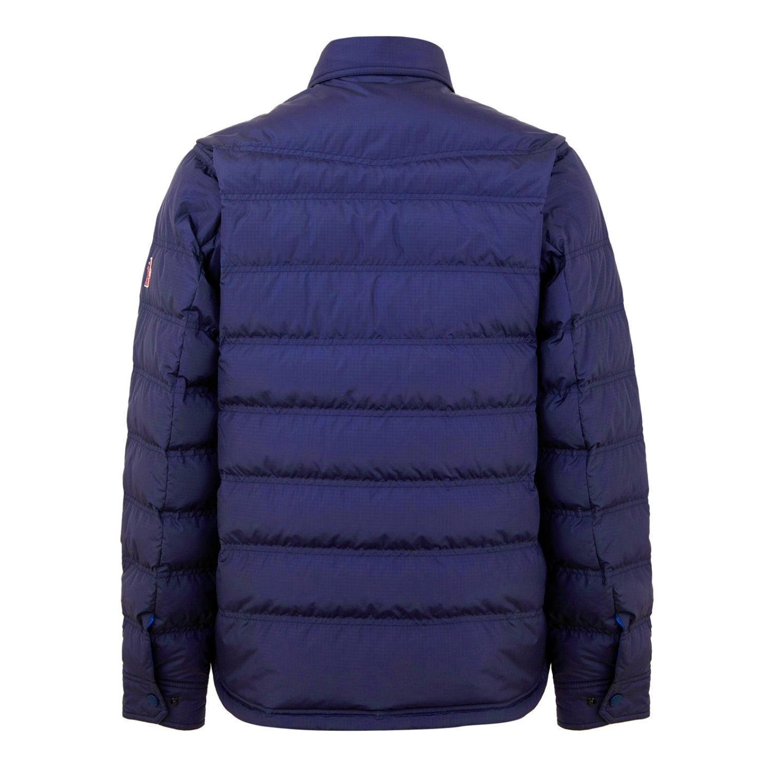 LUXURY HUB MONCLER GRENOBLE MEN'S LAVACHEY NAVY BLUE 90/10 GOOSE DOWN LONG SLEEVE SHORT PUFFER JACKET