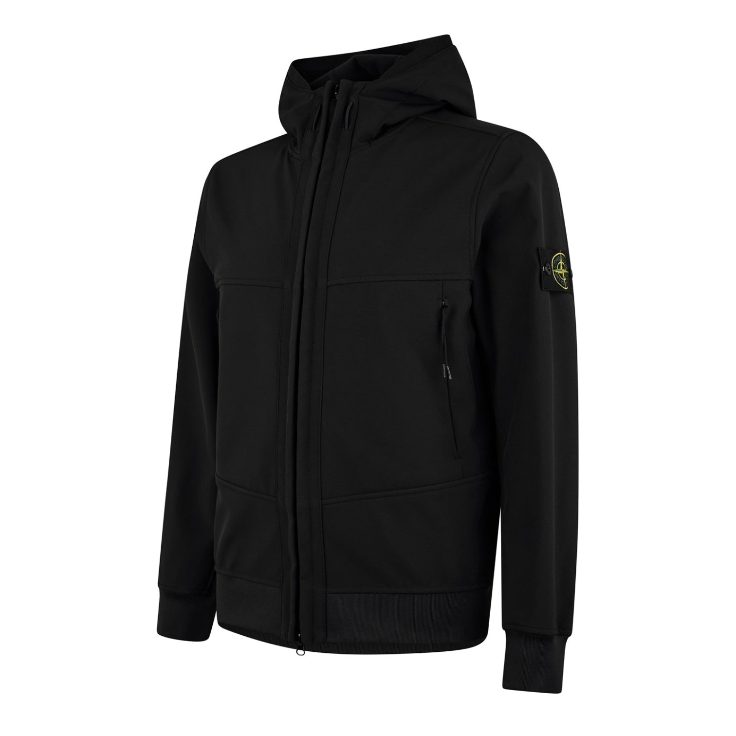 LUXURY HUB STONE ISLAND SOFT SHELL R_E.DYE HOODED JACKET