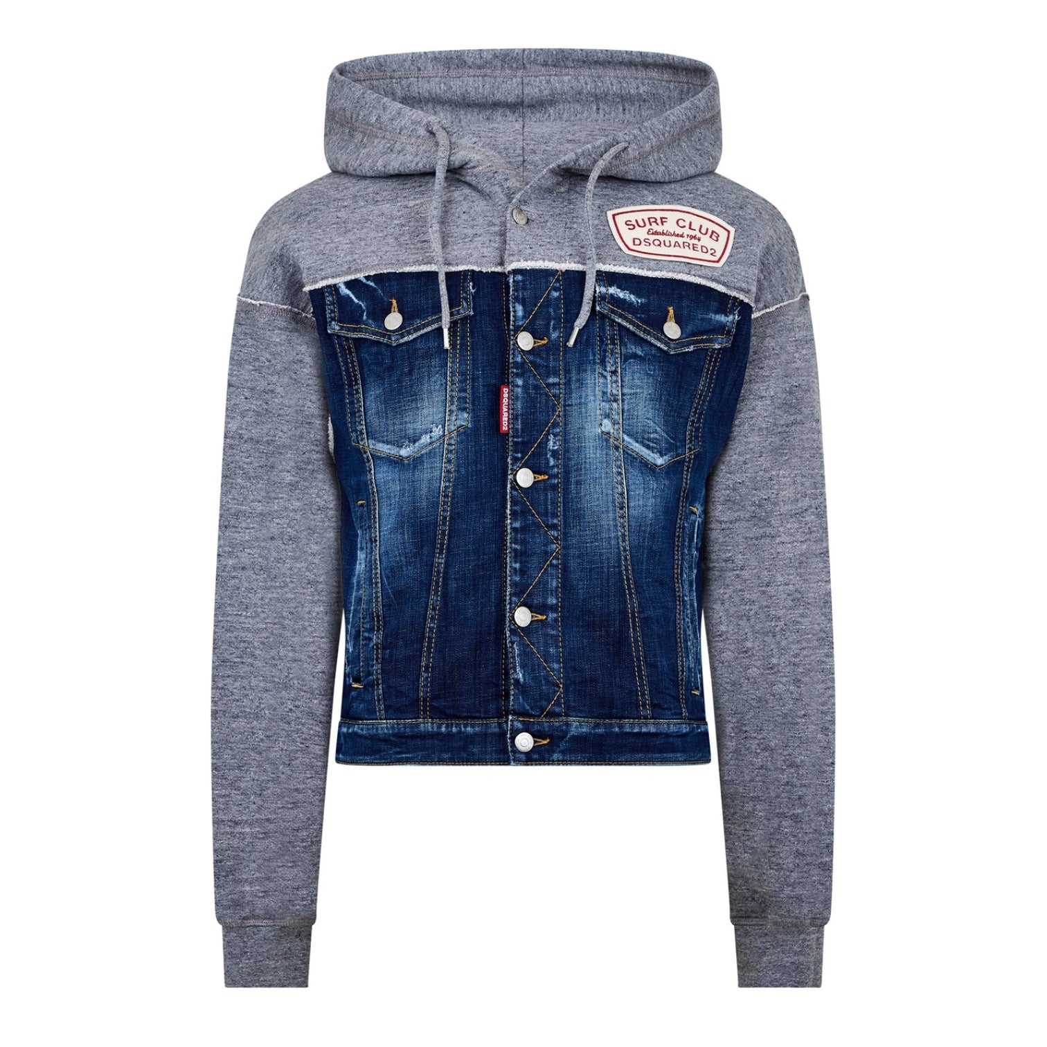 LUXURY HUB DSQUARED2 PANELLED HOODED JACKET