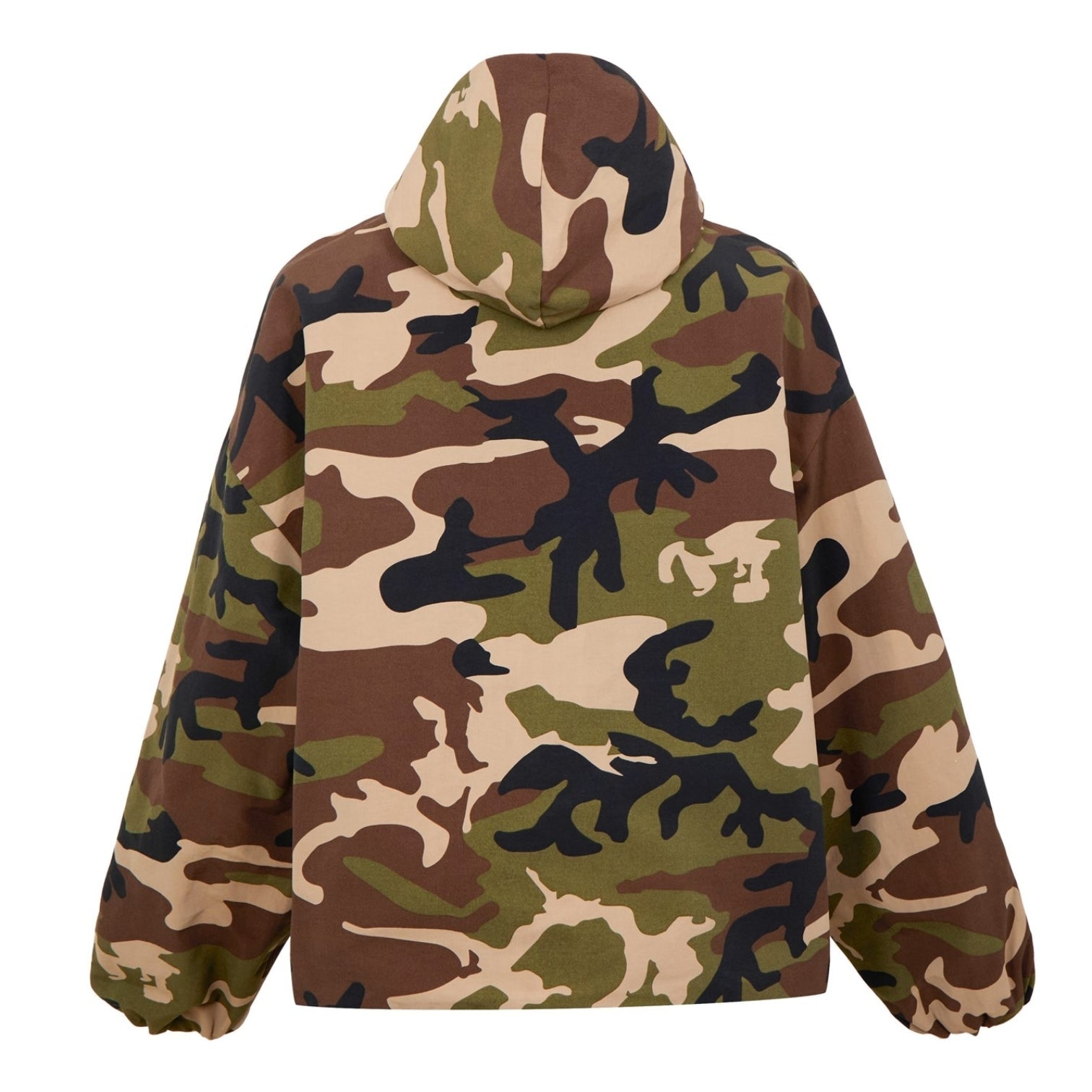 LUXURY HUB FEAR OF GOD ESSENTIALS MILITARY NYLON HOODED ANORAK