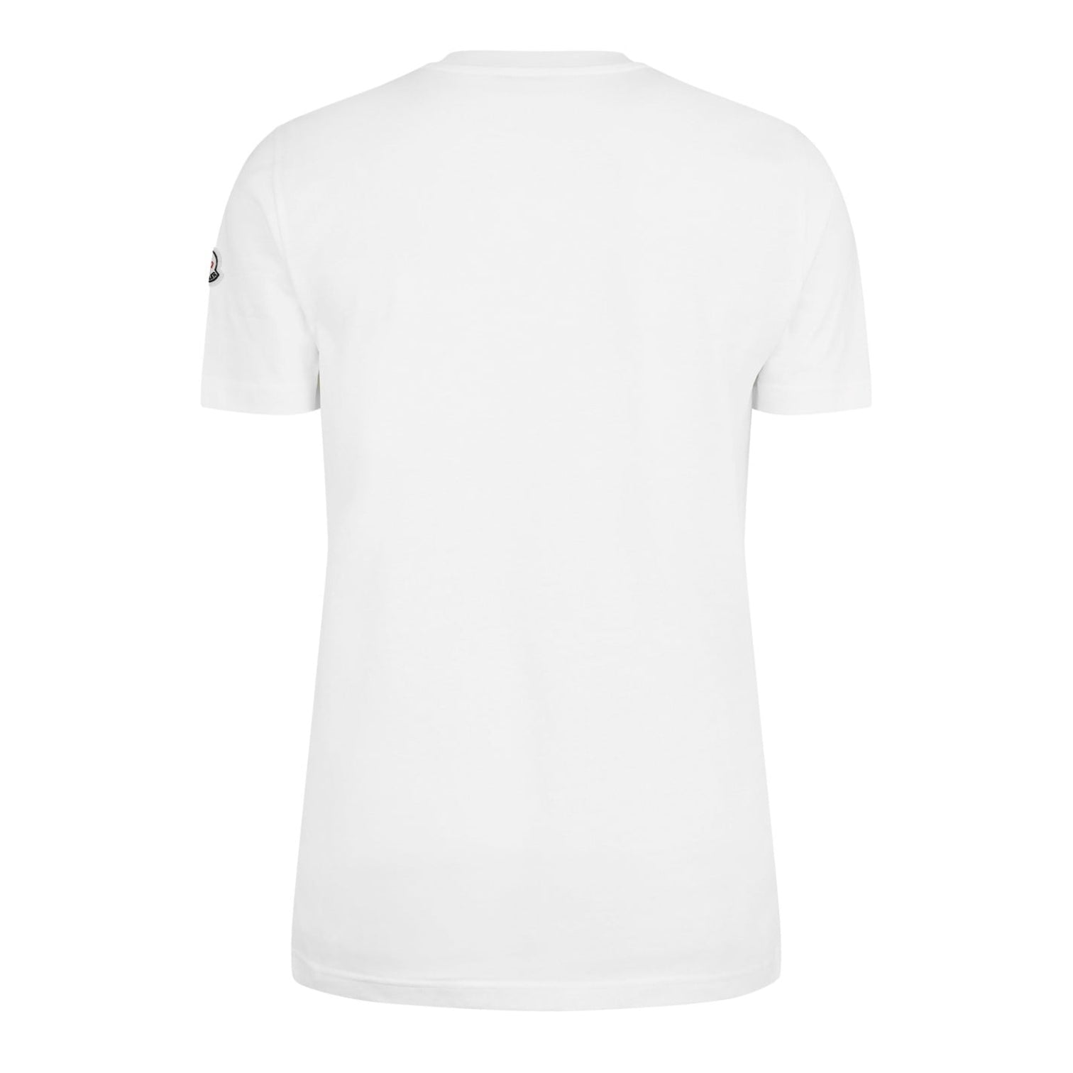 LUXURY HUB MONCLER FLOCKED LOGO TEE