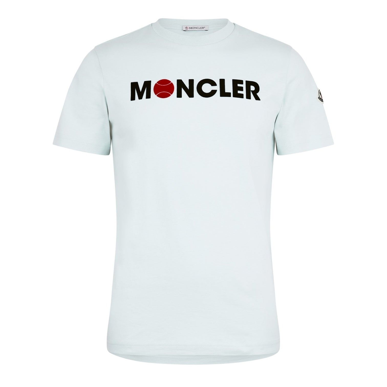 LUXURY HUB MONCLER FLOCKED LOGO TEE