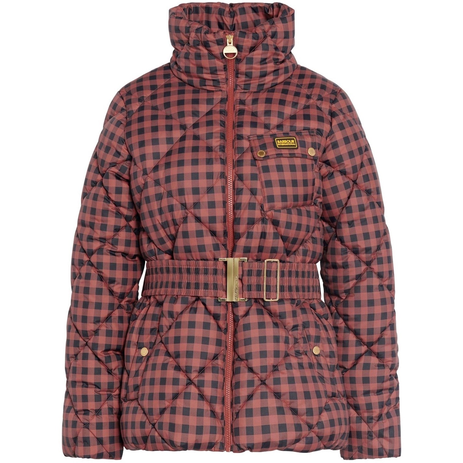 LUXURY HUB BARBOUR INTERNATIONAL PRINTED AURORA QUILTED JACKET