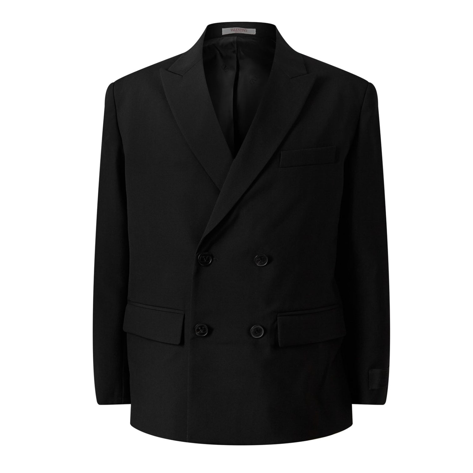 LUXURY HUB VALENTINO DOUBLE BREASTED TAILORING LABEL JACKET