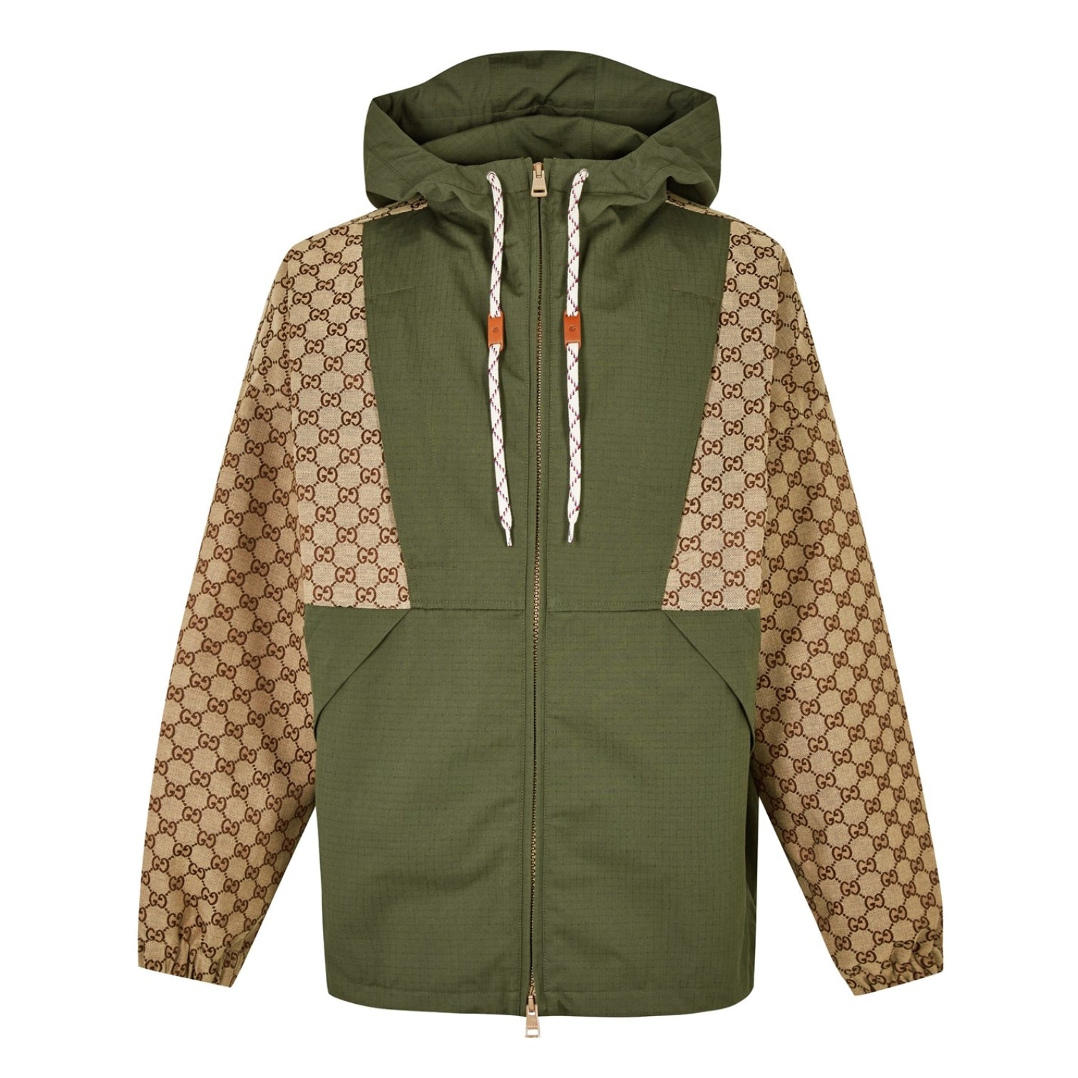 LUXURY HUB GUCCI GG CANVAS ZIP TRACKSUIT JACKET